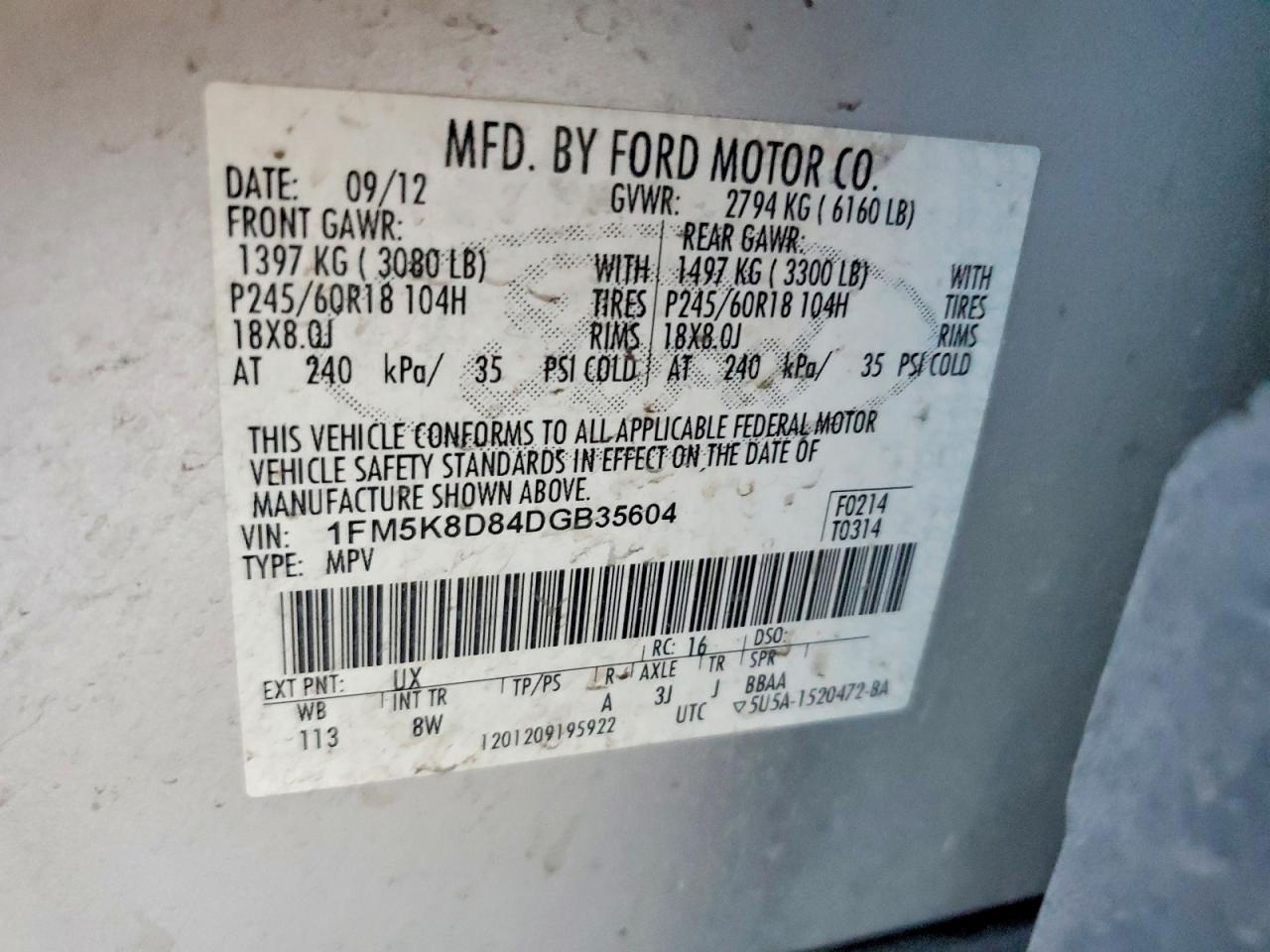 2013 Ford Explorer Xlt Silver vin: 1FM5K8D84DGB35604