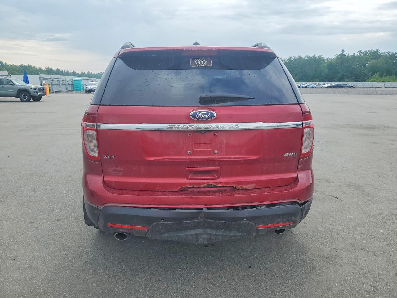 2013 Ford Explorer Xlt Red vin: 1FM5K8D84DGB45744