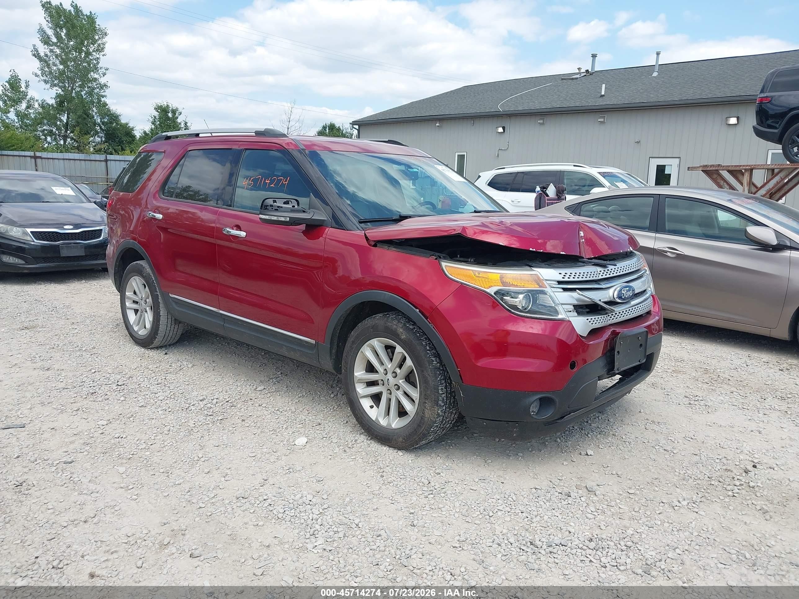 2013 Ford Explorer Xlt Maroon vin: 1FM5K8D84DGB57196