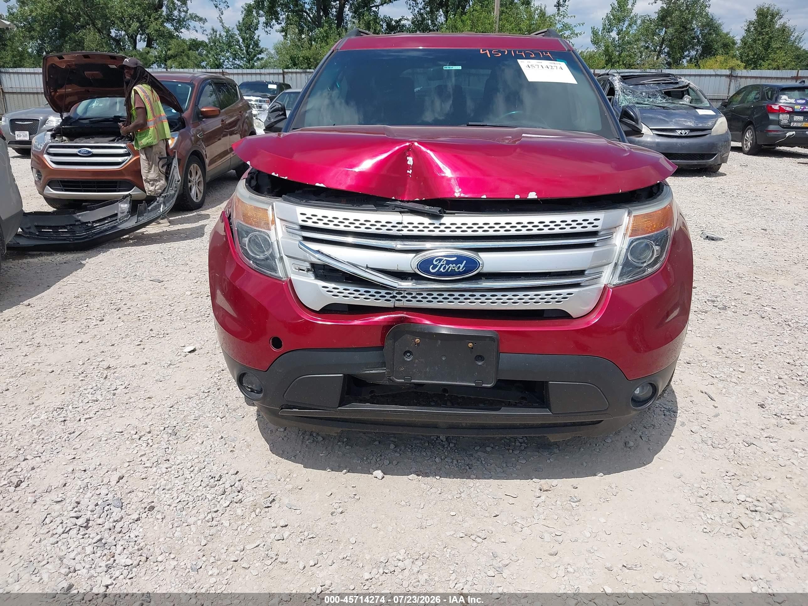 2013 Ford Explorer Xlt Maroon vin: 1FM5K8D84DGB57196