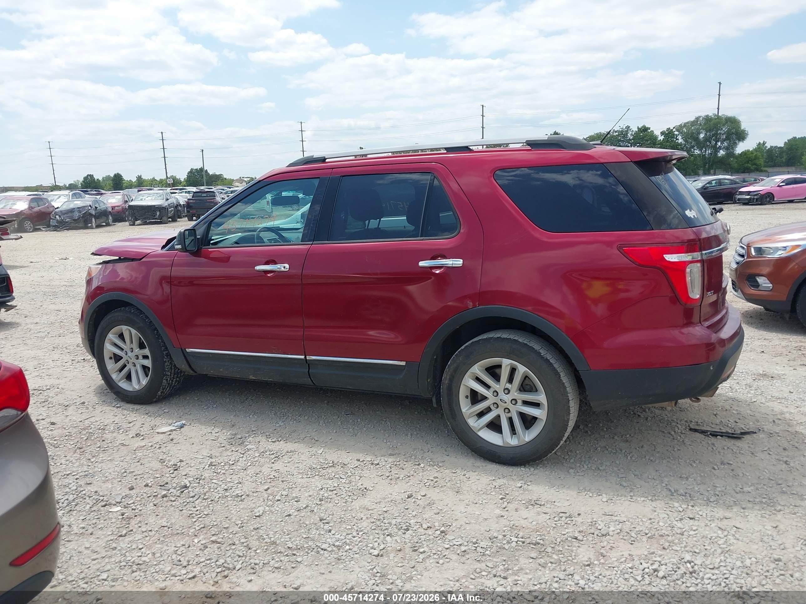 2013 Ford Explorer Xlt Maroon vin: 1FM5K8D84DGB57196