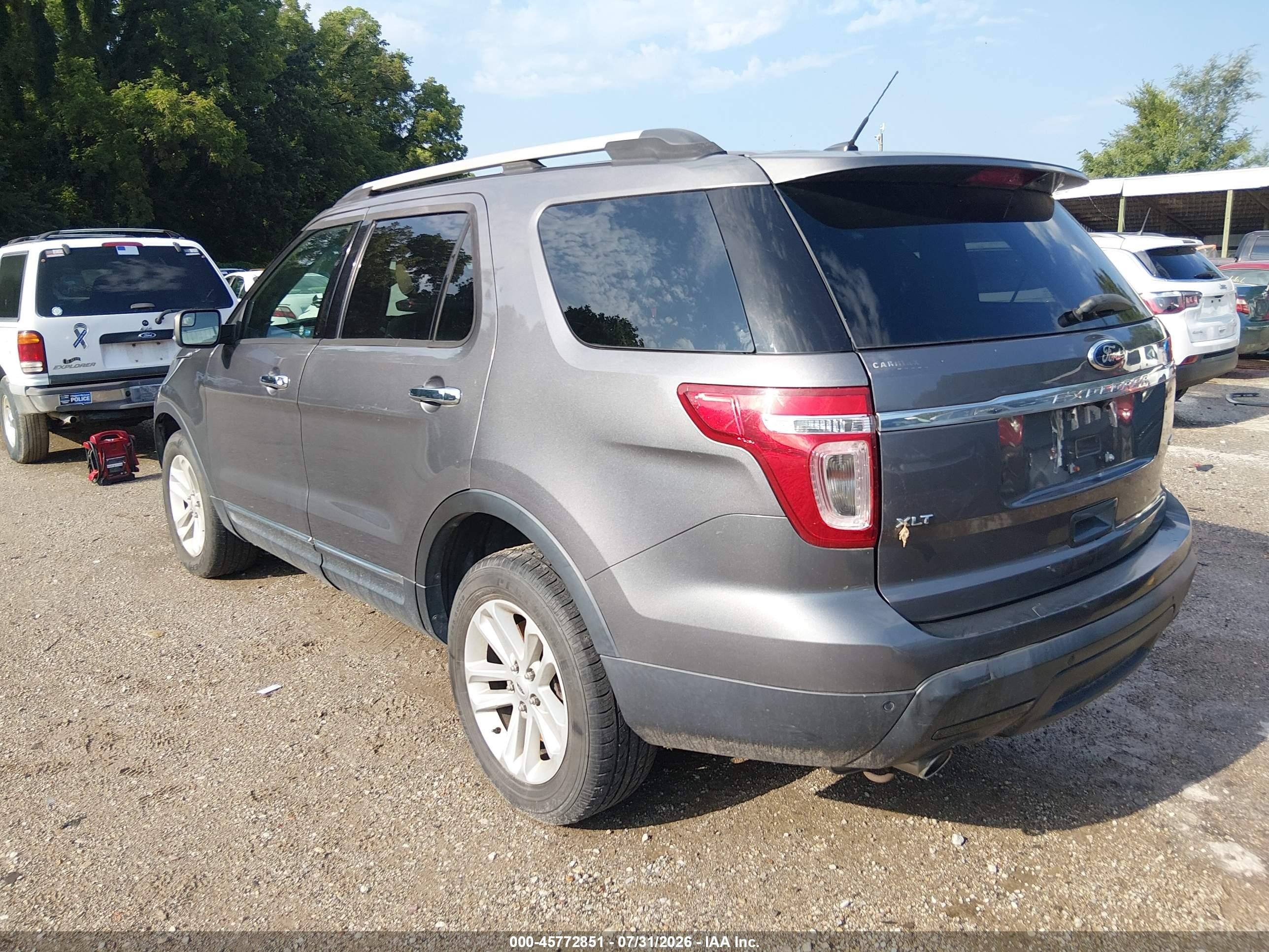 2013 Ford Explorer Xlt Gray vin: 1FM5K8D84DGB58431