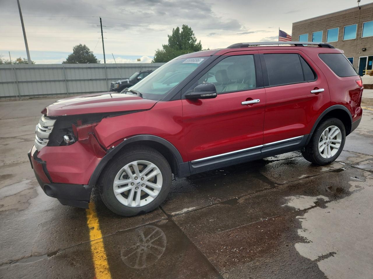 2013 Ford Explorer Xlt Red vin: 1FM5K8D84DGB62849