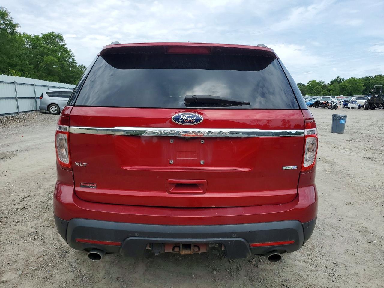 2013 Ford Explorer Xlt Red vin: 1FM5K8D84DGC05943
