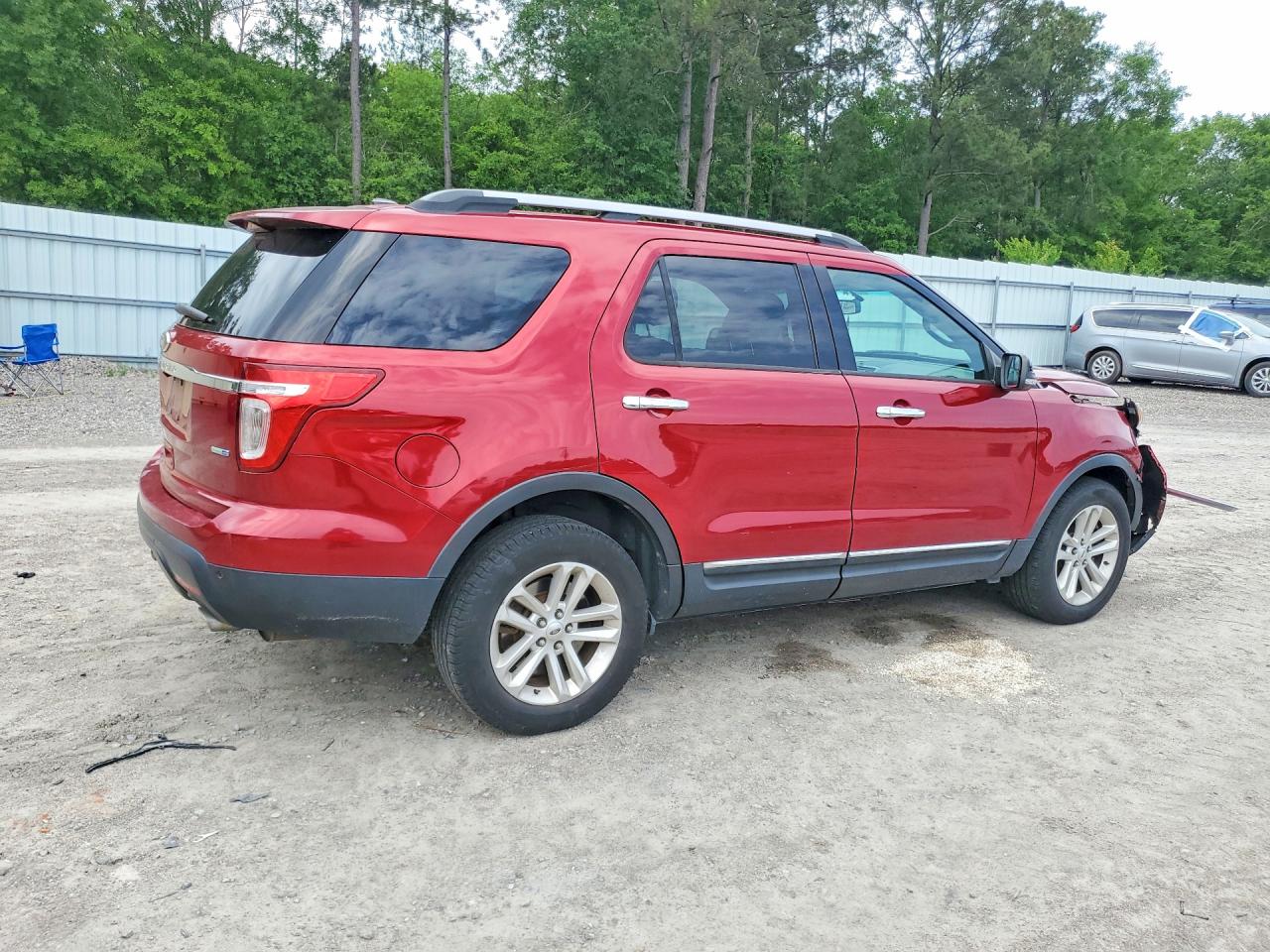 2013 Ford Explorer Xlt Red vin: 1FM5K8D84DGC05943