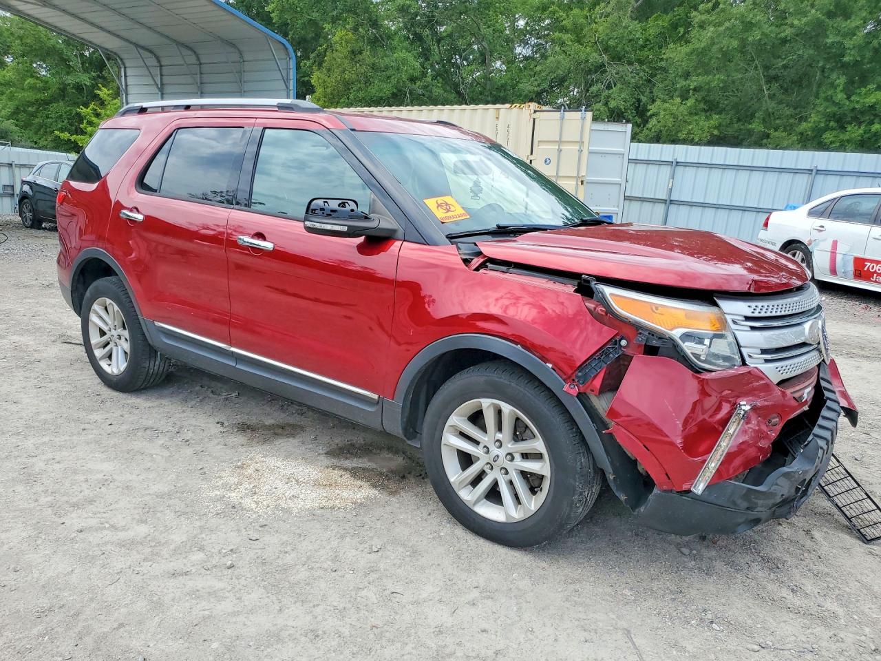 2013 Ford Explorer Xlt Red vin: 1FM5K8D84DGC05943