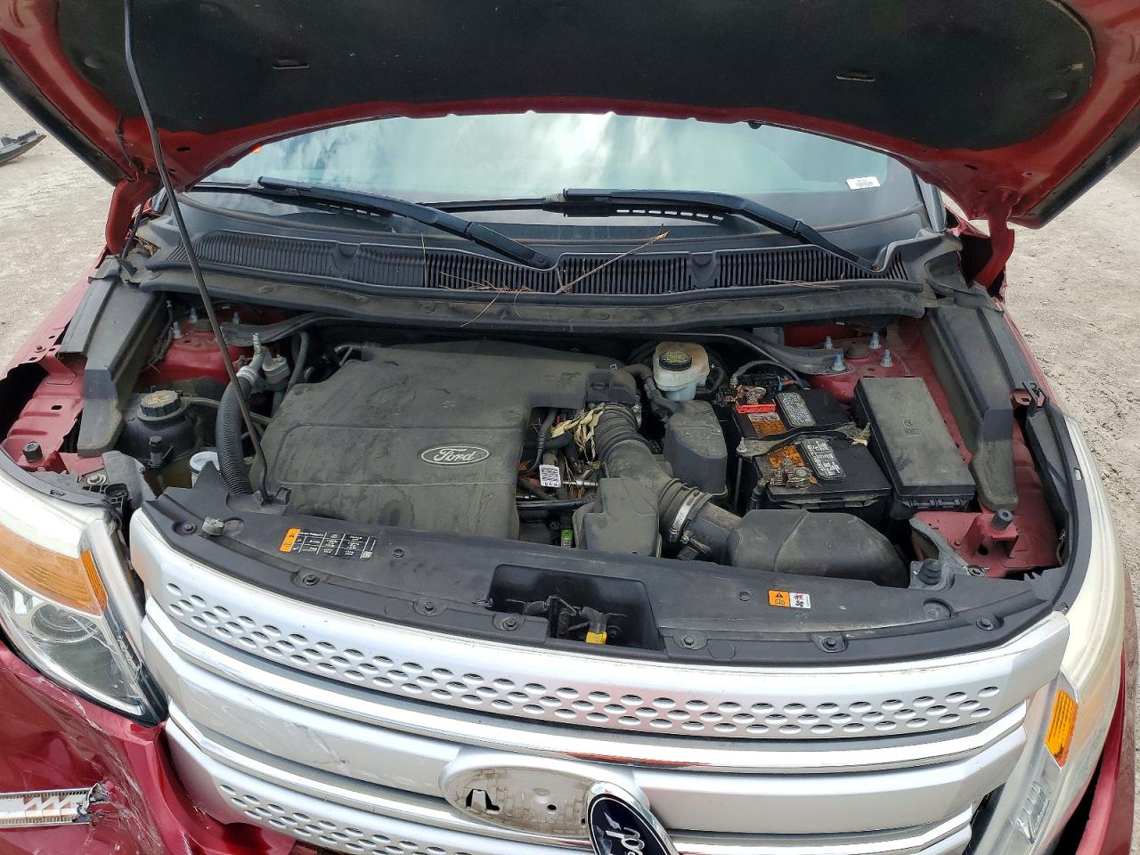 2013 Ford Explorer Xlt Red vin: 1FM5K8D84DGC05943