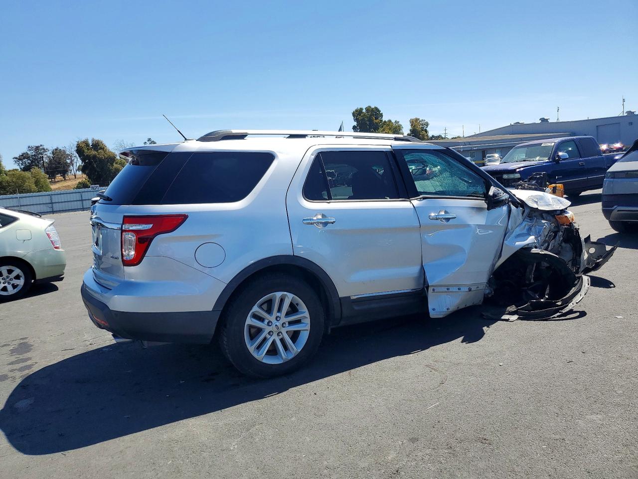 2013 Ford Explorer Xlt Silver vin: 1FM5K8D84DGC10771