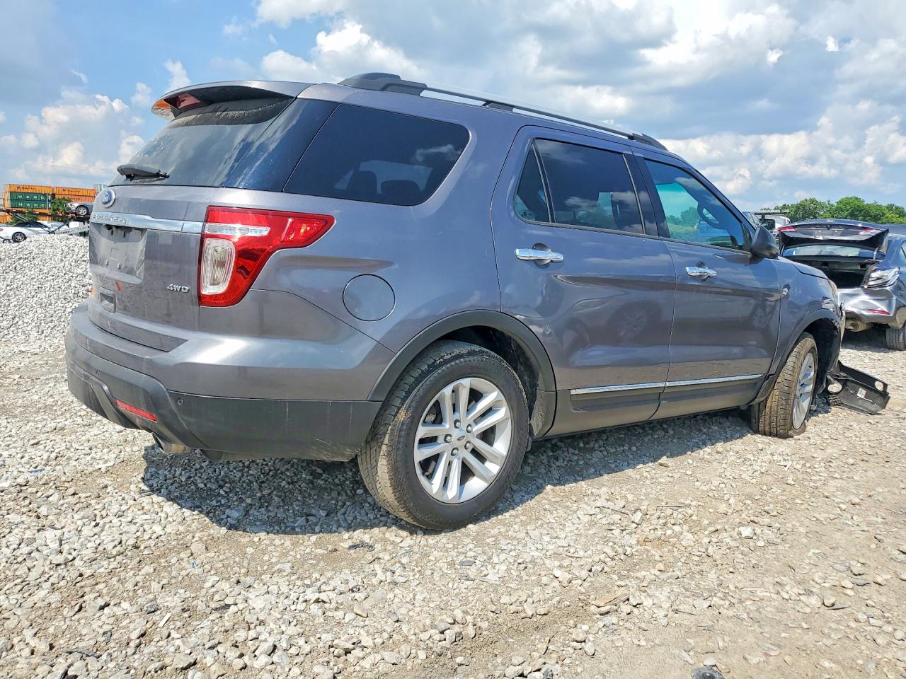 2013 Ford Explorer Xlt Gray vin: 1FM5K8D84DGC78858