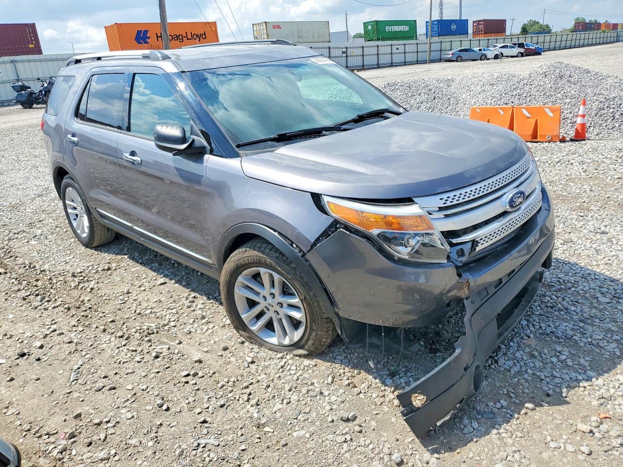 2013 Ford Explorer Xlt Gray vin: 1FM5K8D84DGC78858