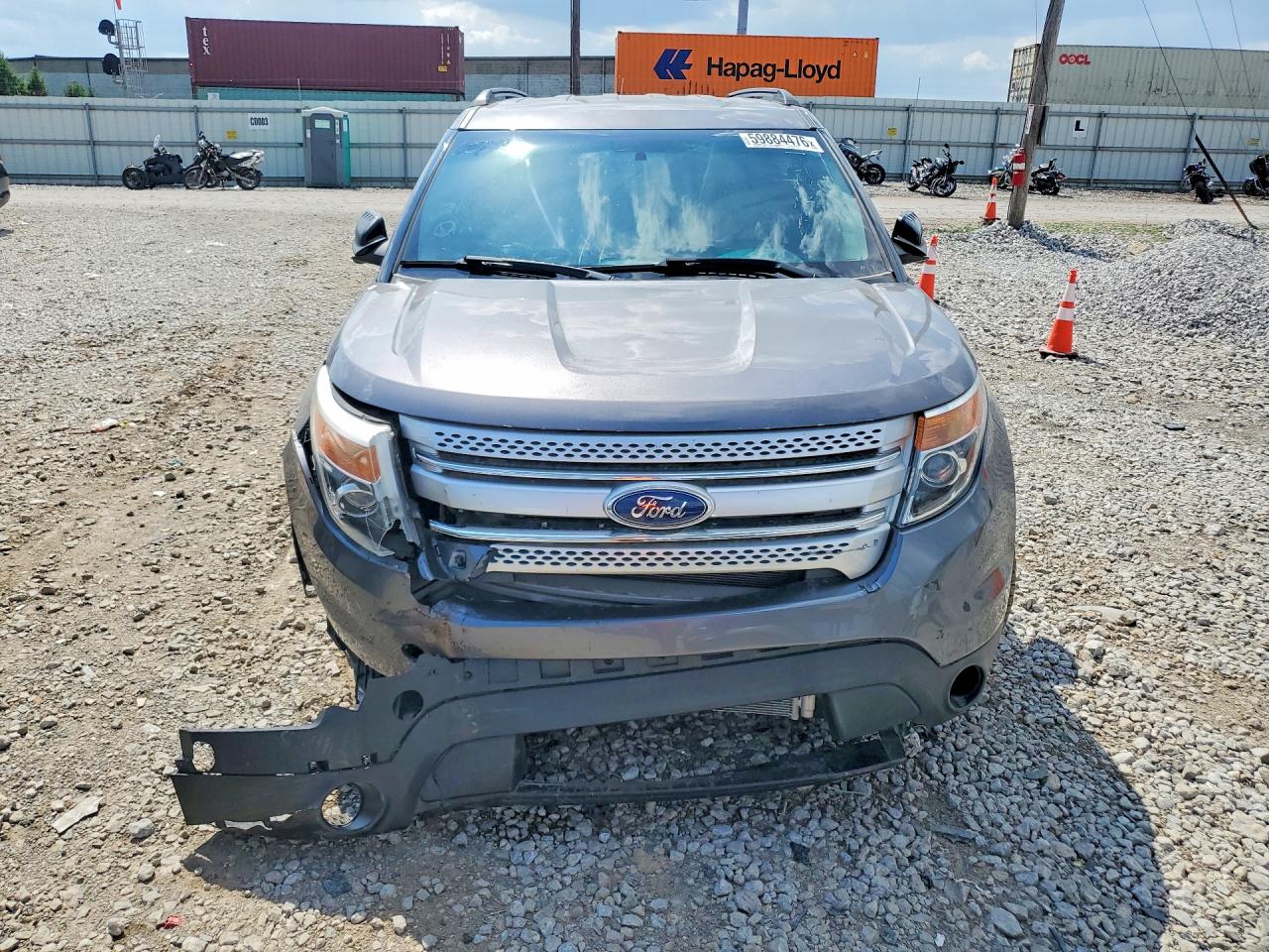 2013 Ford Explorer Xlt Gray vin: 1FM5K8D84DGC78858