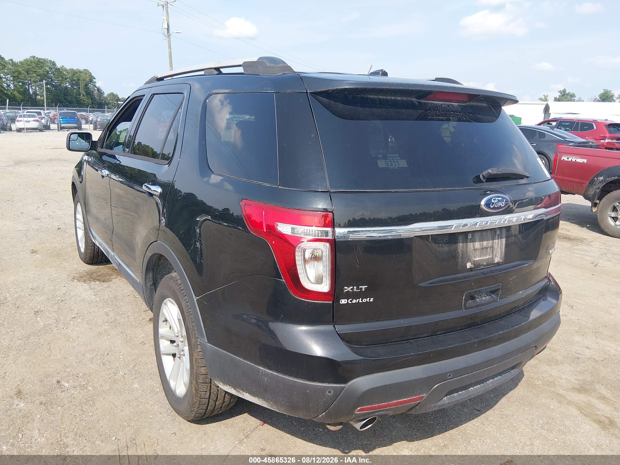 2013 Ford Explorer Xlt Black vin: 1FM5K8D84DGC83283