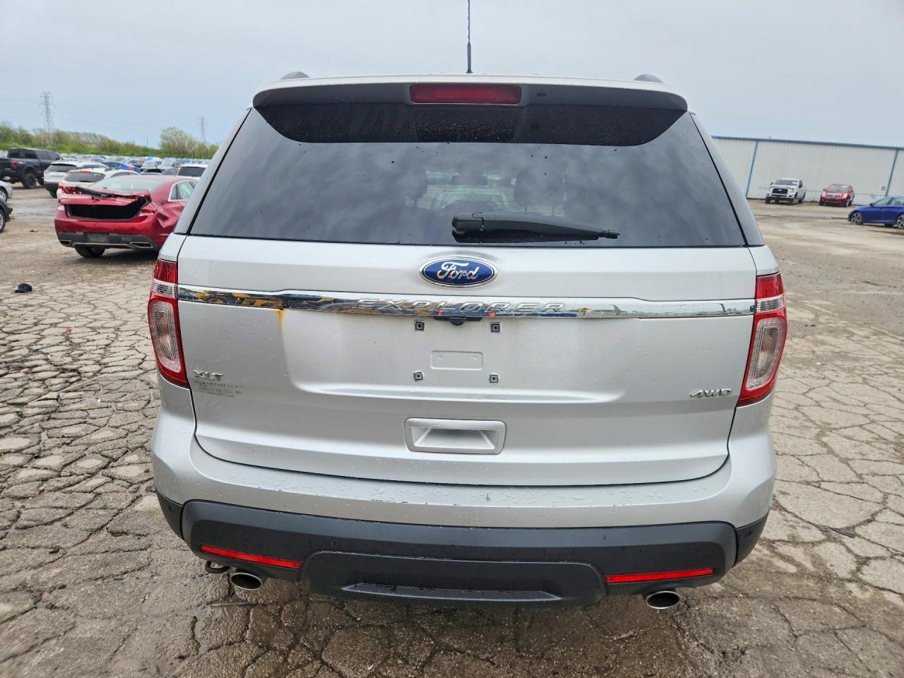 2013 Ford Explorer Xlt Silver vin: 1FM5K8D84DGC91318