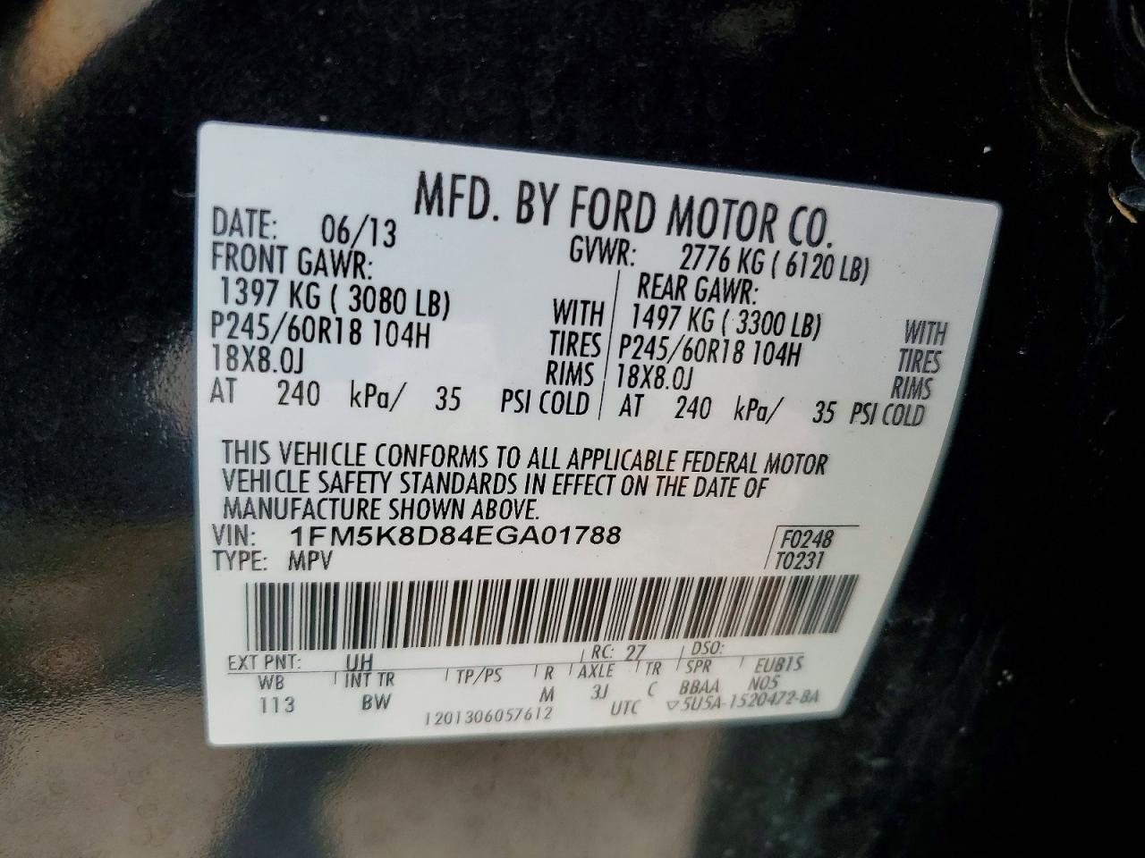 2014 Ford Explorer Xlt Black vin: 1FM5K8D84EGA01788