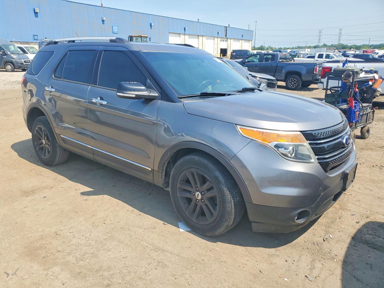2014 Ford Explorer Xlt Gray vin: 1FM5K8D84EGC33808