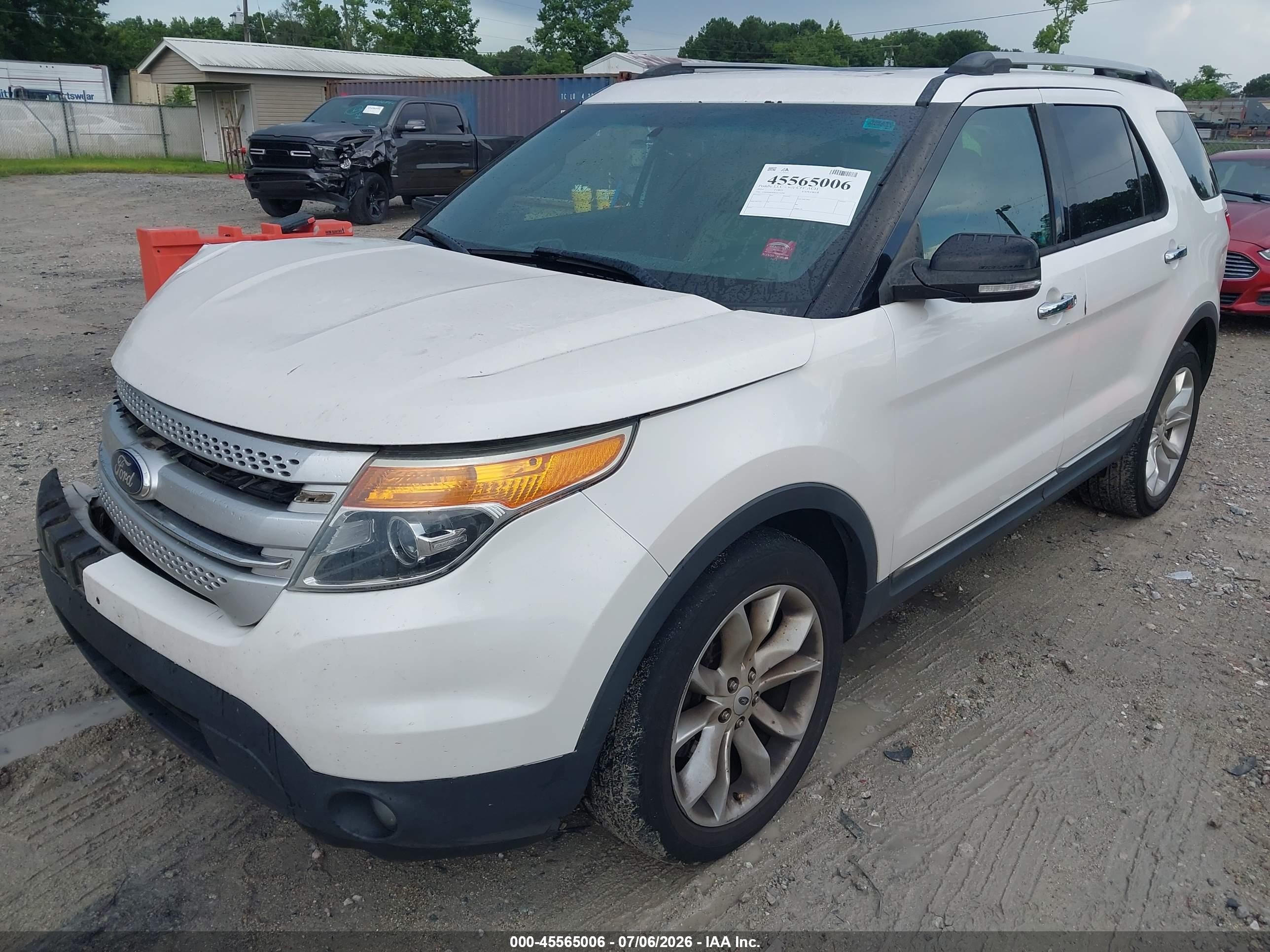2014 Ford Explorer Xlt White vin: 1FM5K8D84EGC54206