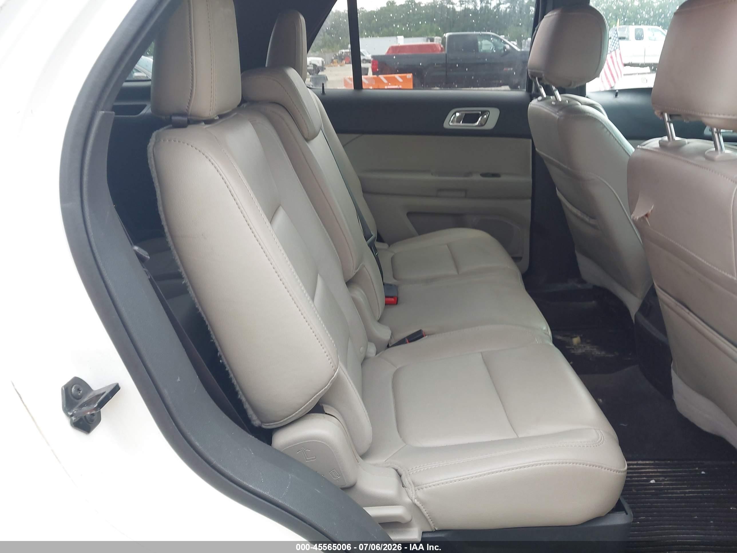 2014 Ford Explorer Xlt White vin: 1FM5K8D84EGC54206