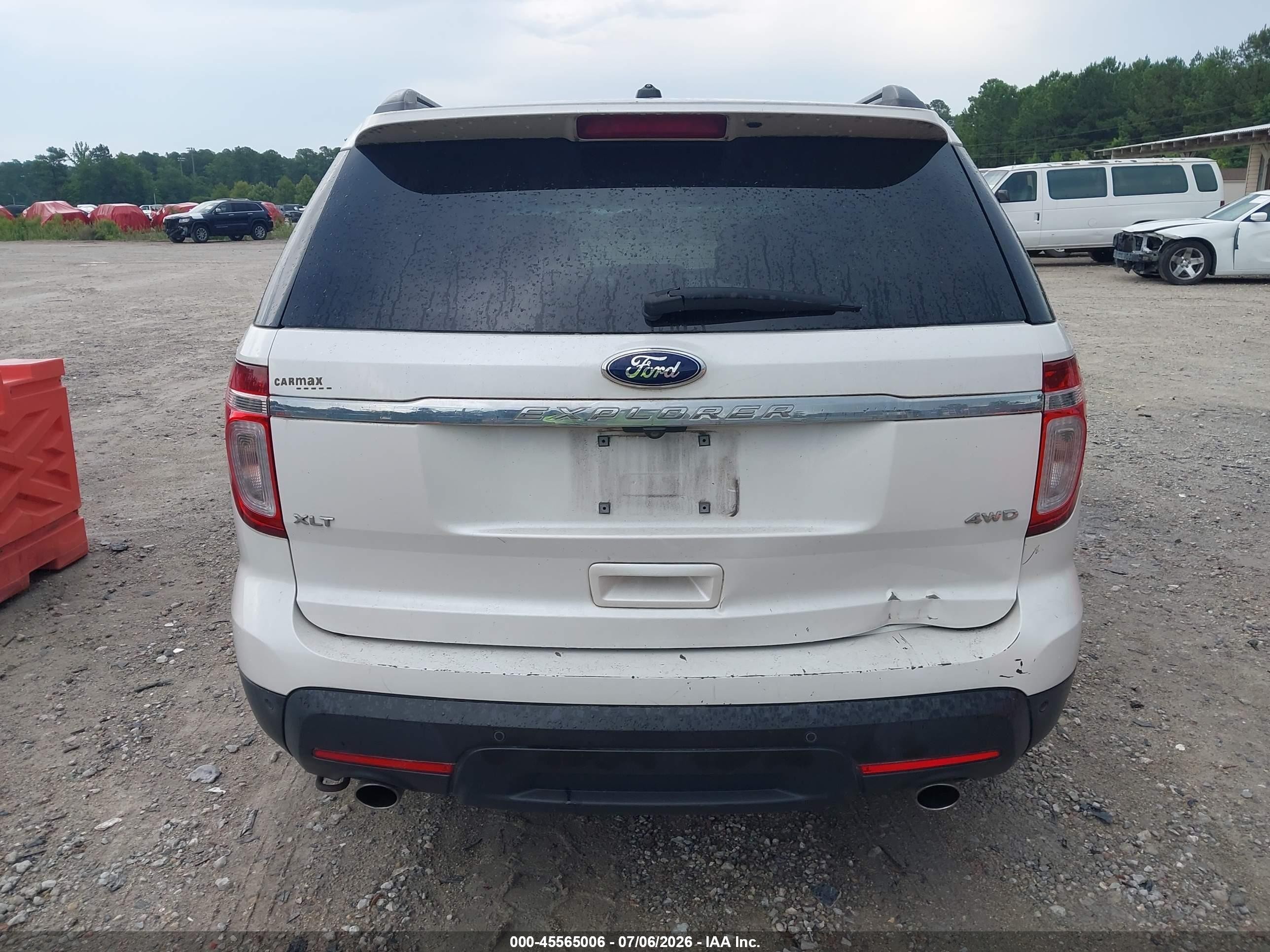 2014 Ford Explorer Xlt White vin: 1FM5K8D84EGC54206