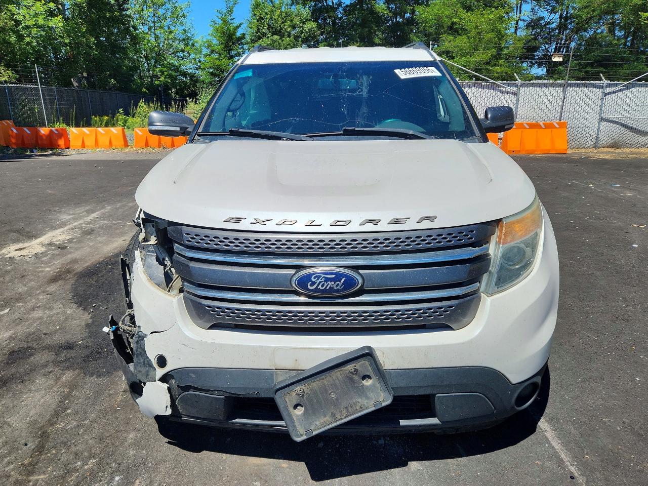 2015 Ford Explorer Xlt White vin: 1FM5K8D84FGA14221
