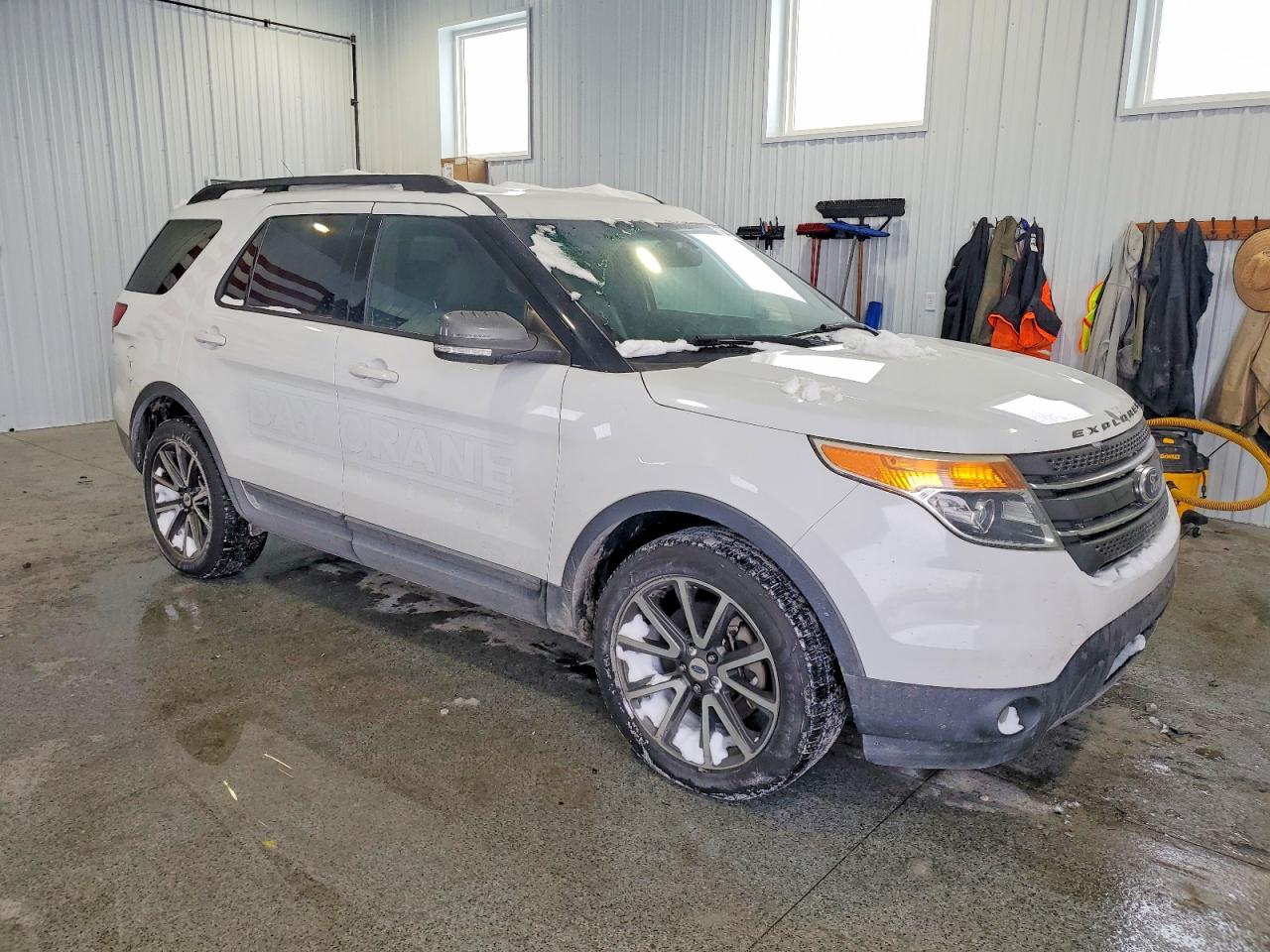 2015 Ford Explorer Xlt White vin: 1FM5K8D84FGA25736