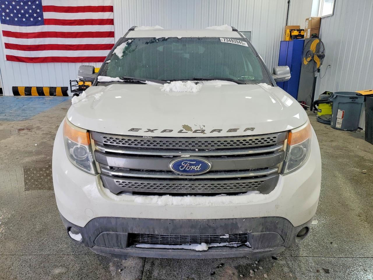 2015 Ford Explorer Xlt White vin: 1FM5K8D84FGA25736