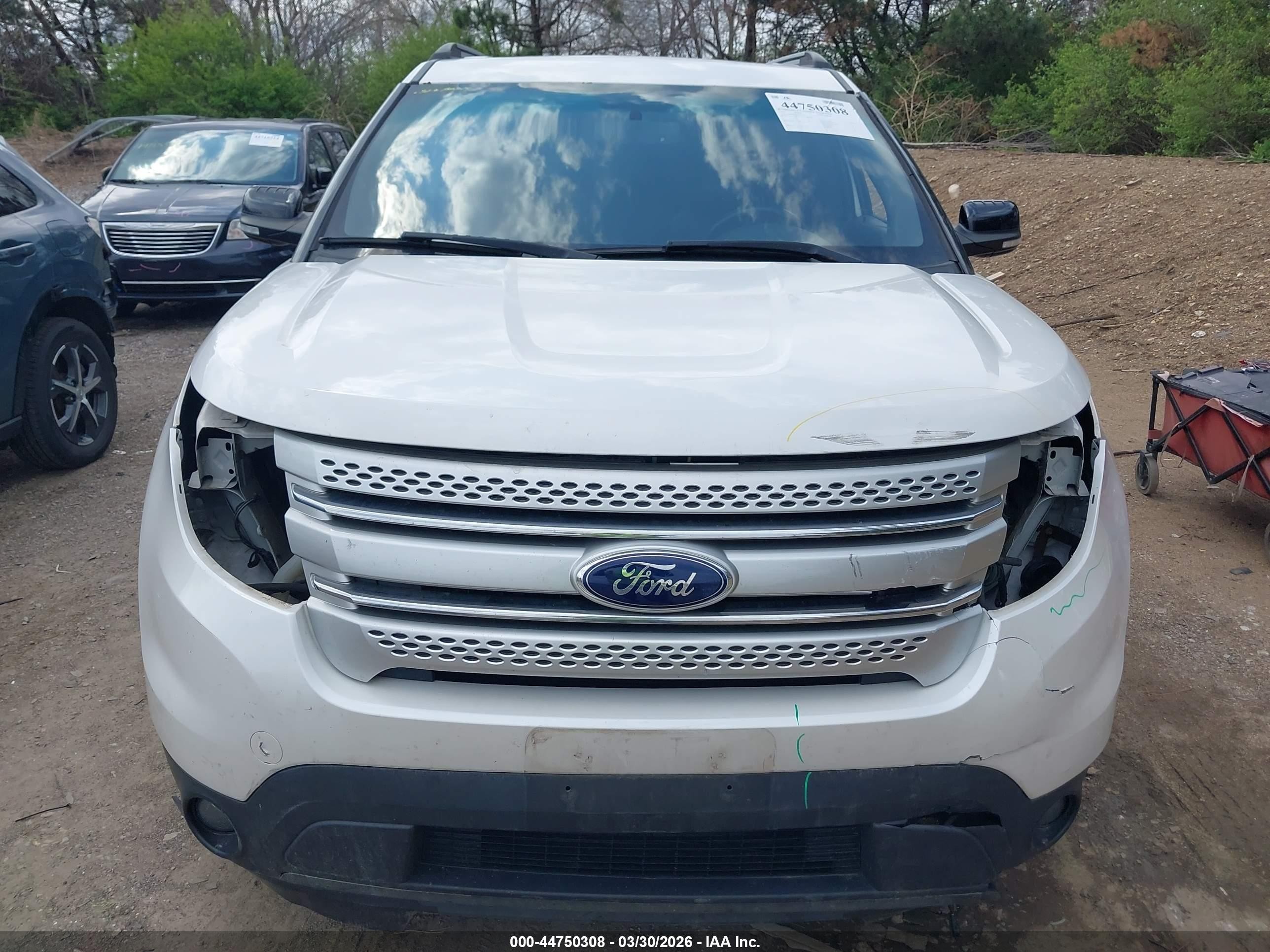 2015 Ford Explorer Xlt White vin: 1FM5K8D84FGA37711