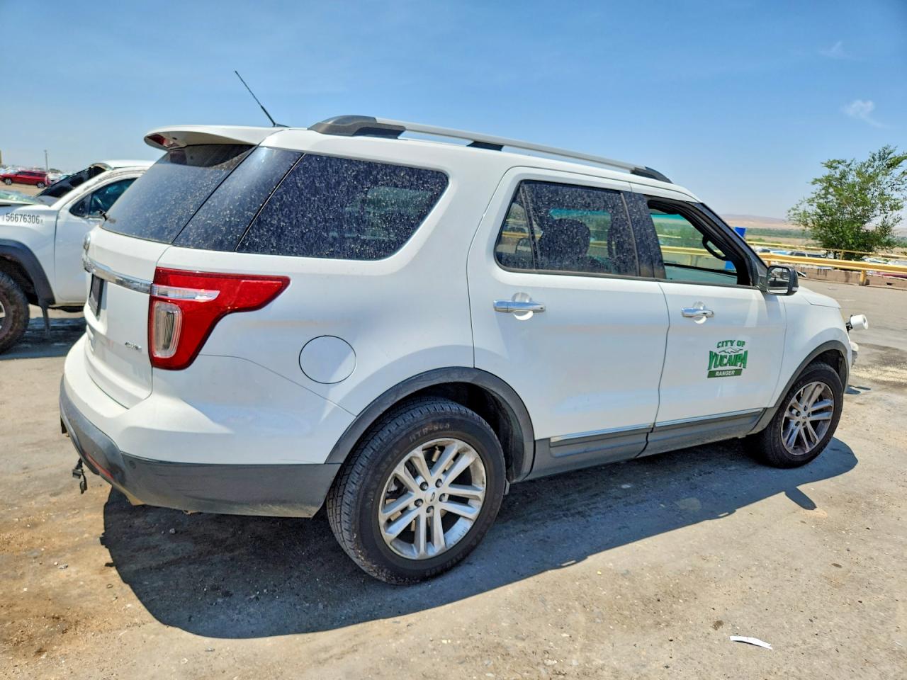 2015 Ford Explorer Xlt White vin: 1FM5K8D84FGA88884