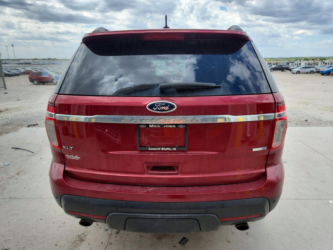 2015 Ford Explorer Xlt Red vin: 1FM5K8D84FGC12331