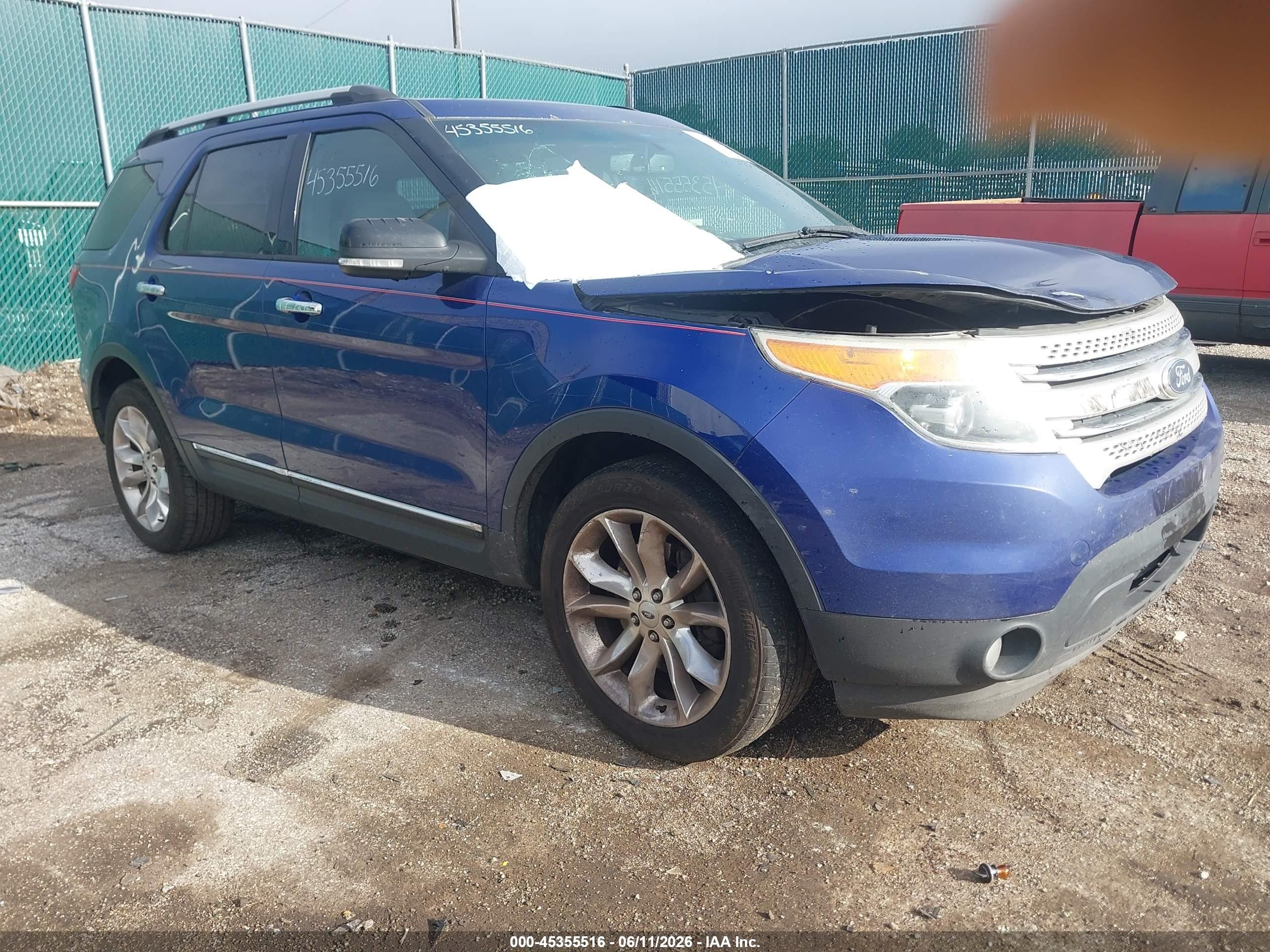 2015 Ford Explorer Xlt Blue vin: 1FM5K8D84FGC20624