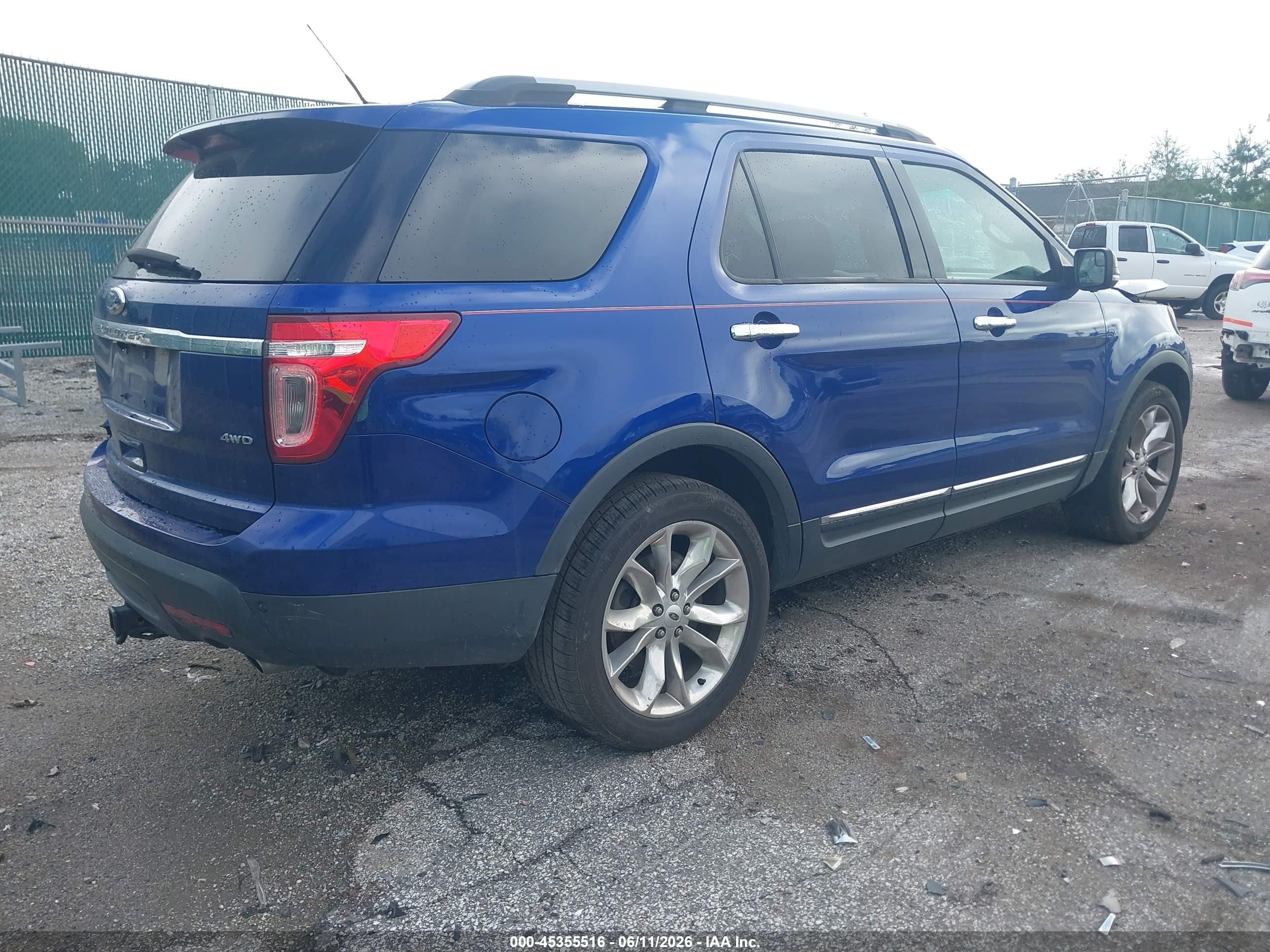 2015 Ford Explorer Xlt Blue vin: 1FM5K8D84FGC20624