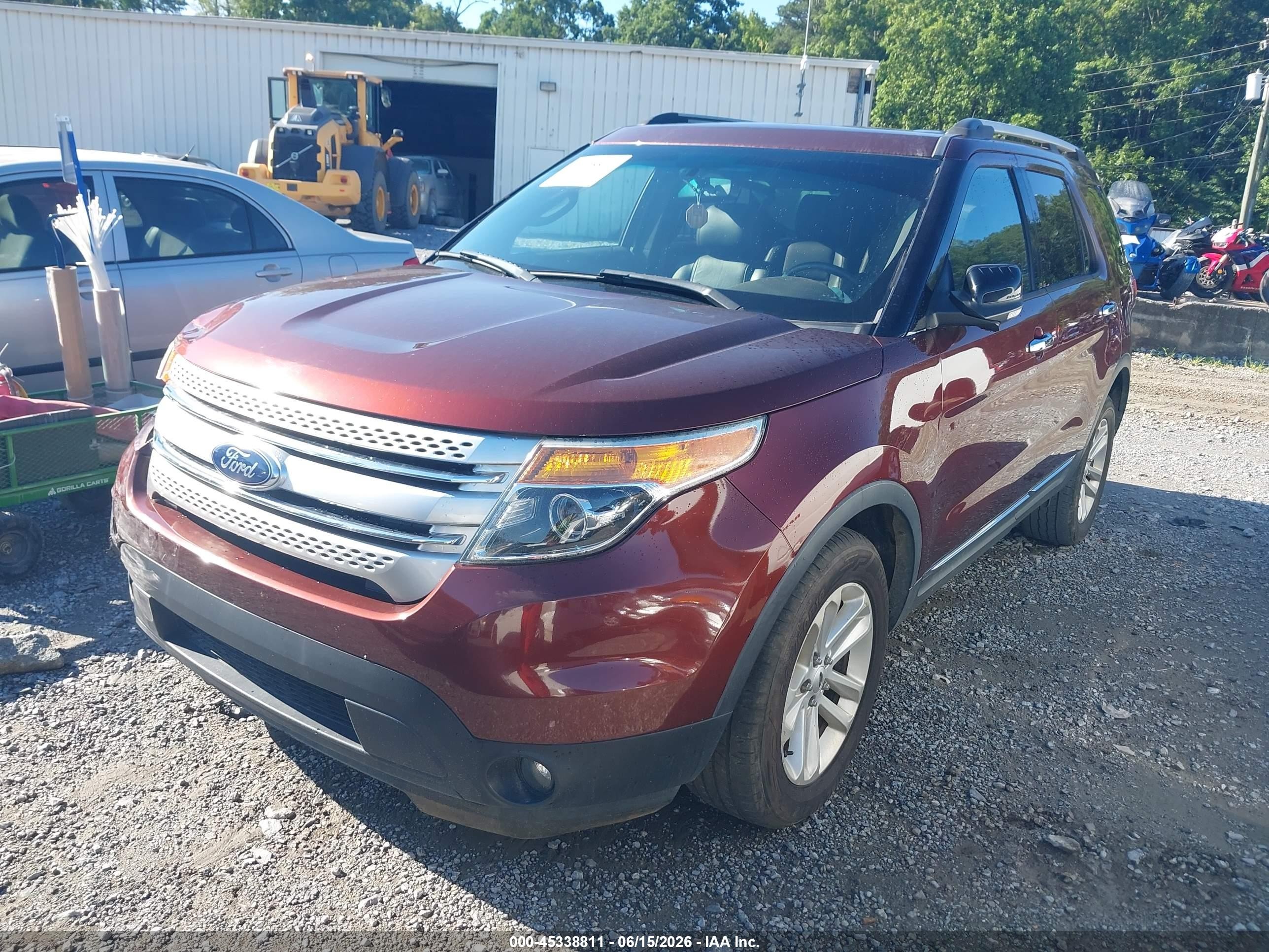 2015 Ford Explorer Xlt Burgundy vin: 1FM5K8D84FGC24799