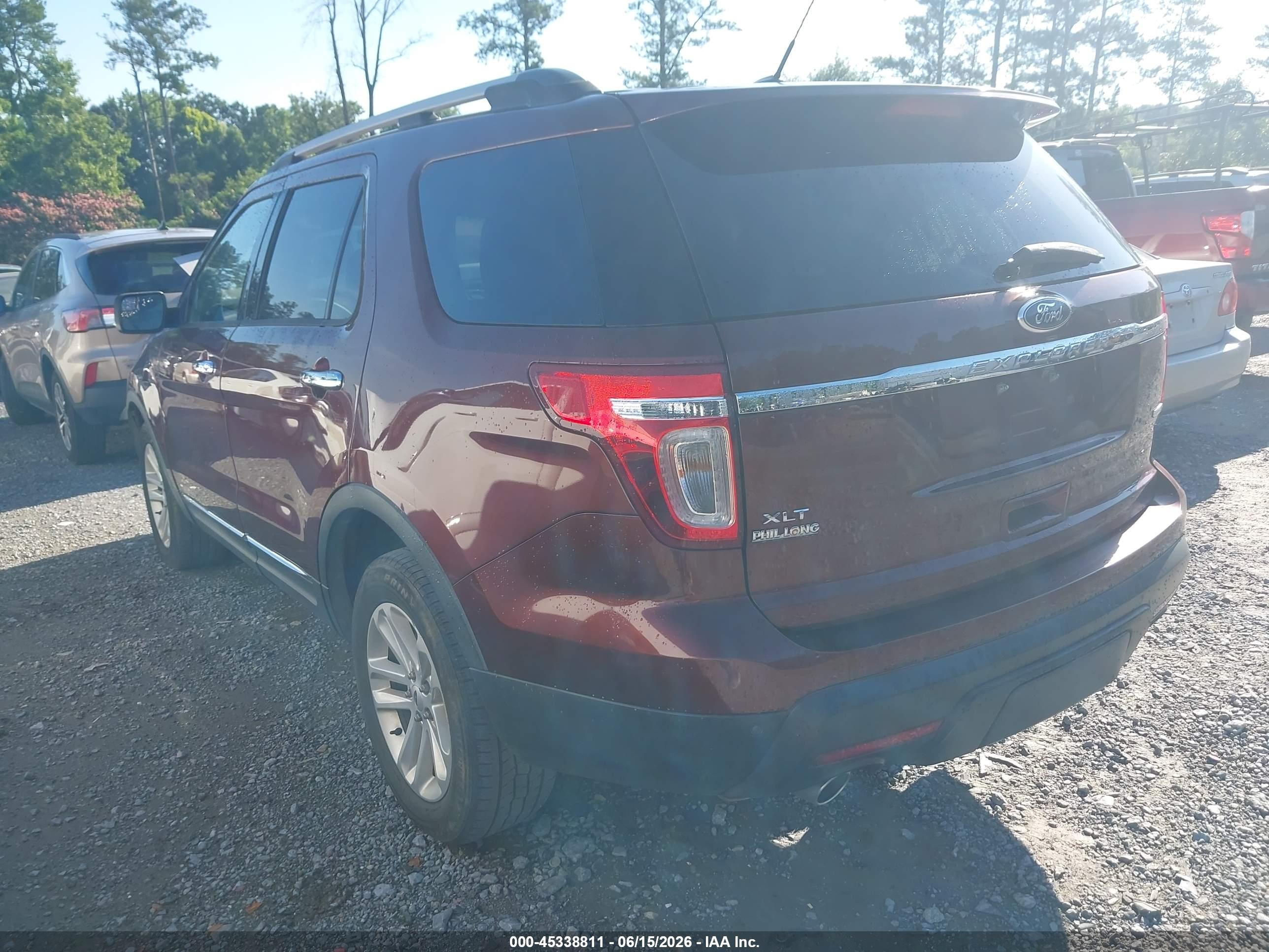 2015 Ford Explorer Xlt Burgundy vin: 1FM5K8D84FGC24799