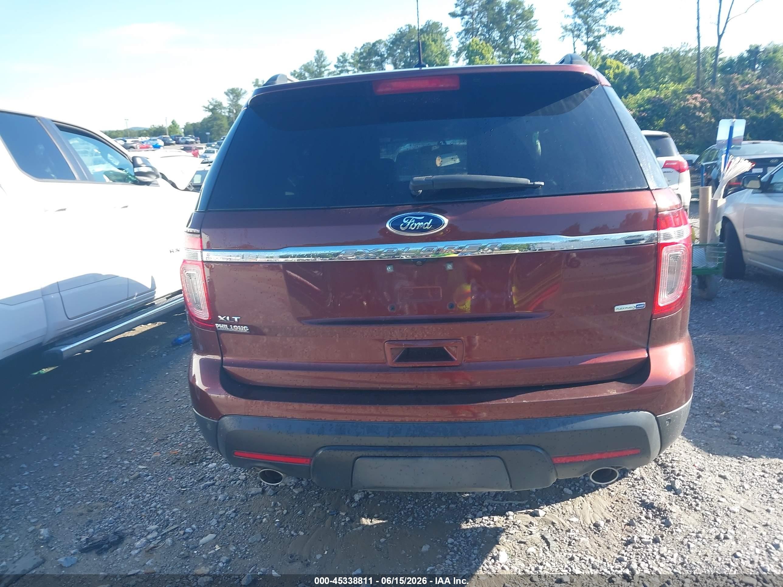 2015 Ford Explorer Xlt Burgundy vin: 1FM5K8D84FGC24799