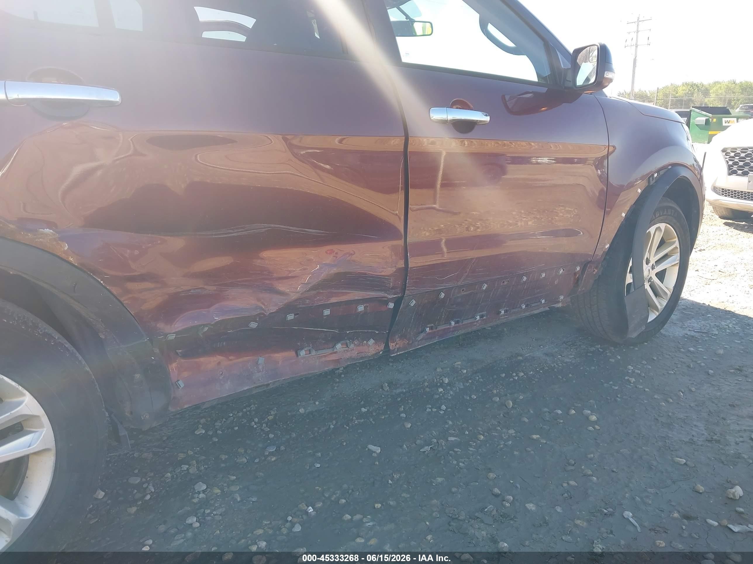 2015 Ford Explorer Xlt Бордовый vin: 1FM5K8D84FGC48083