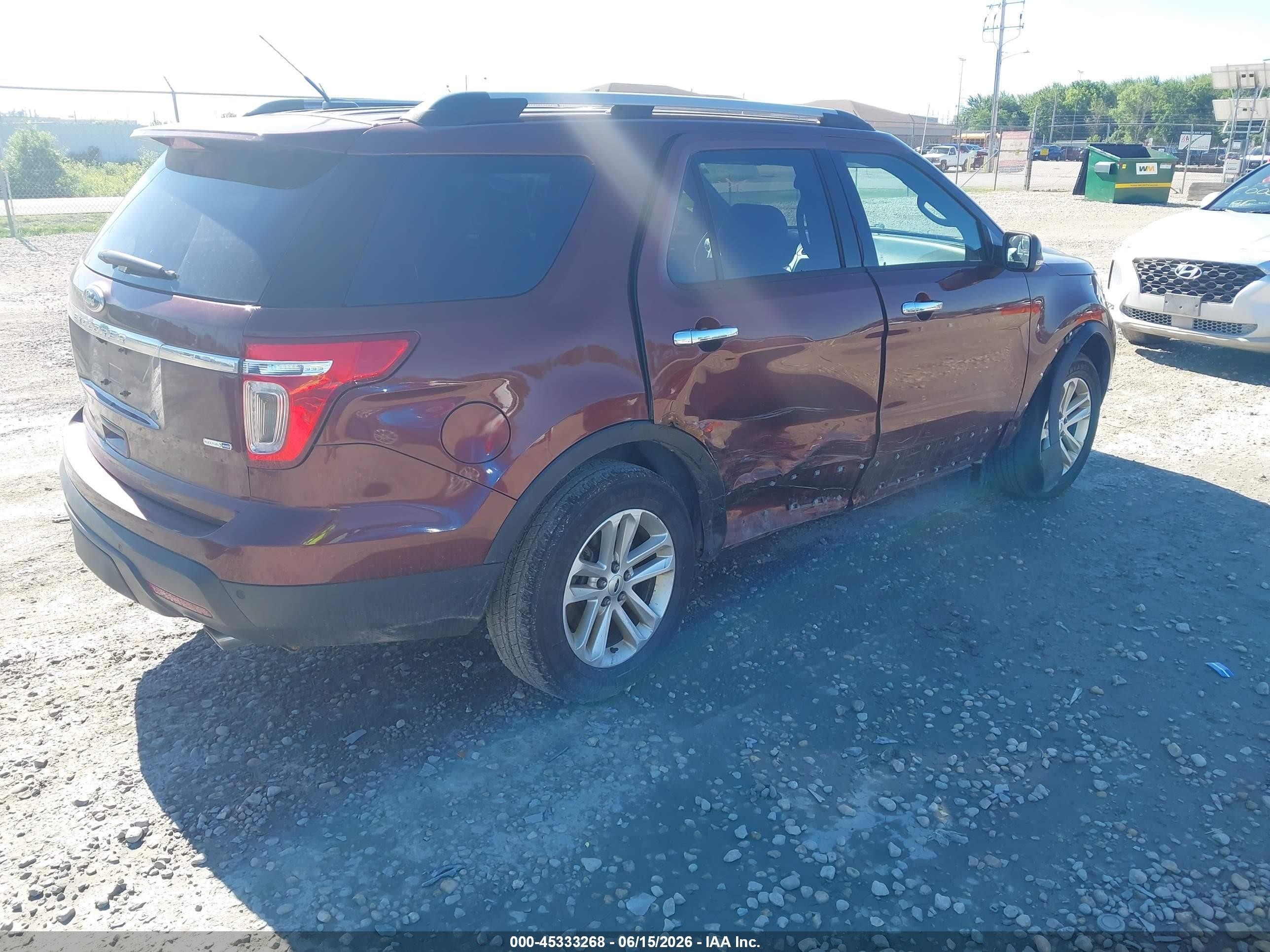 2015 Ford Explorer Xlt Бордовый vin: 1FM5K8D84FGC48083