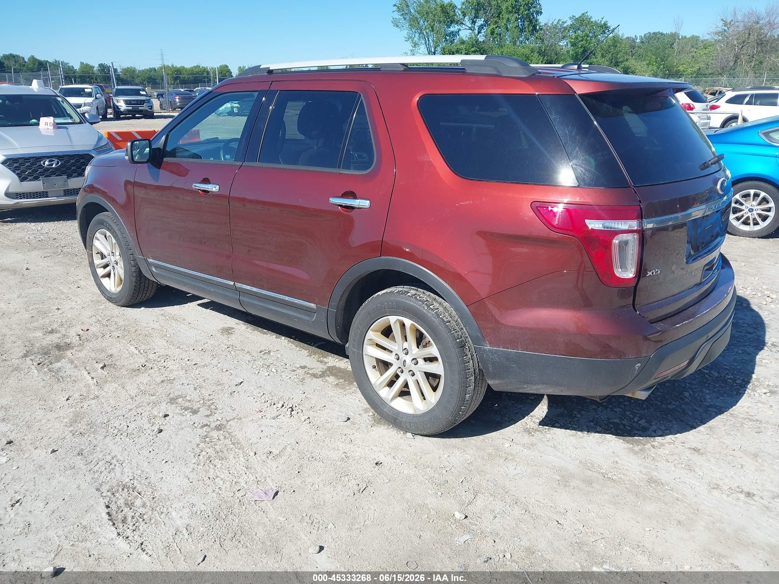 2015 Ford Explorer Xlt Бордовый vin: 1FM5K8D84FGC48083