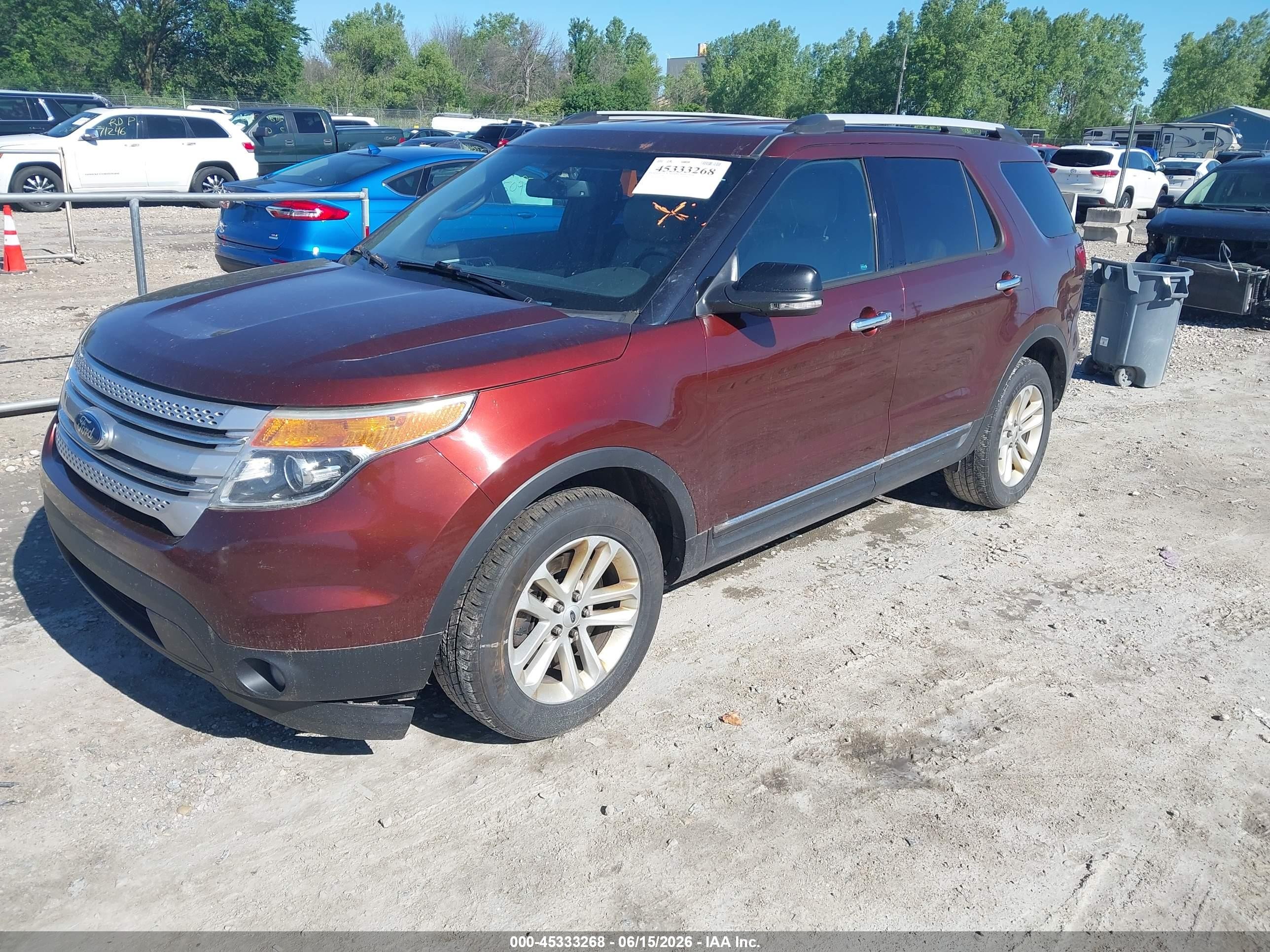 2015 Ford Explorer Xlt Бордовый vin: 1FM5K8D84FGC48083