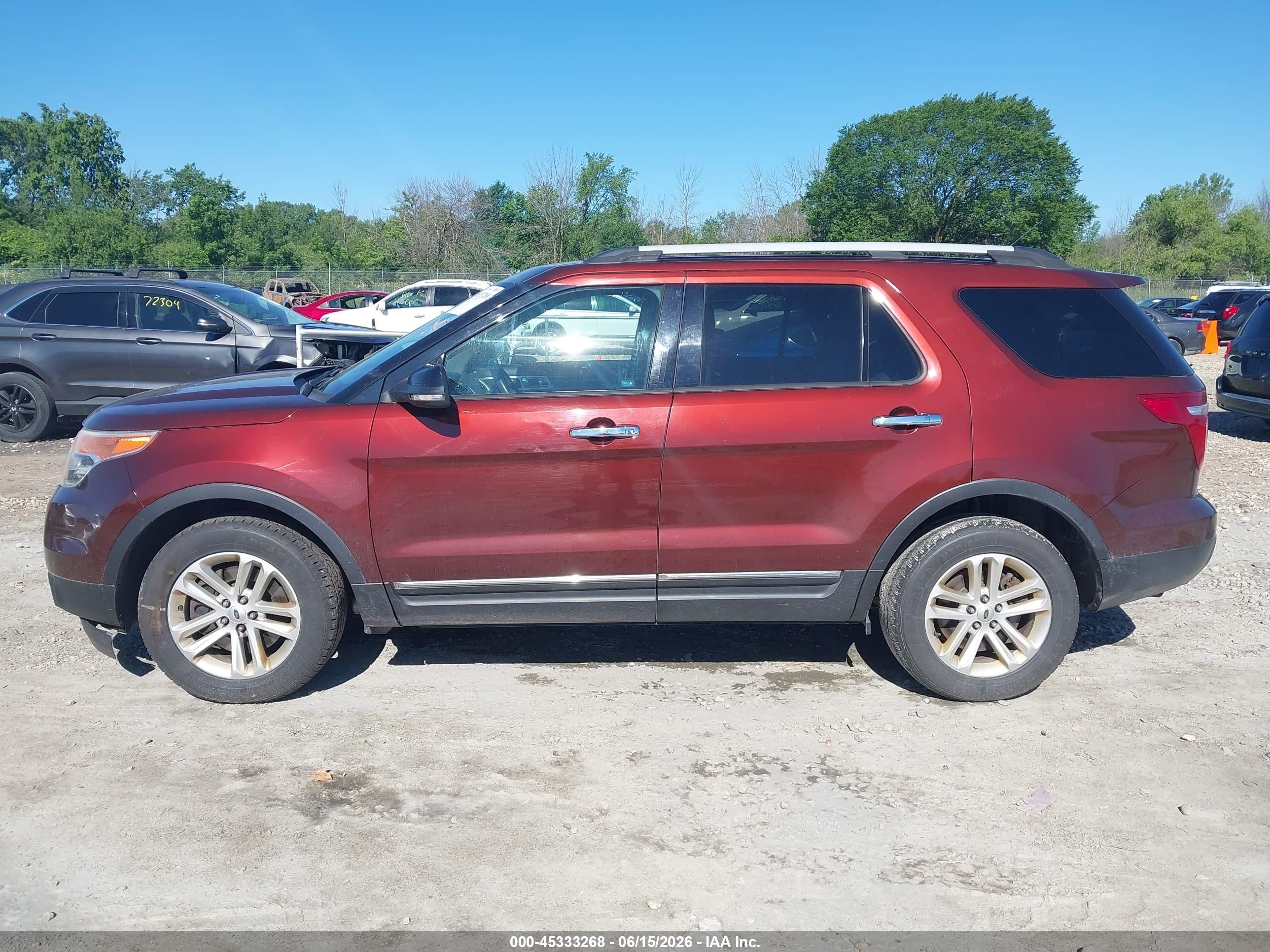 2015 Ford Explorer Xlt Бордовый vin: 1FM5K8D84FGC48083