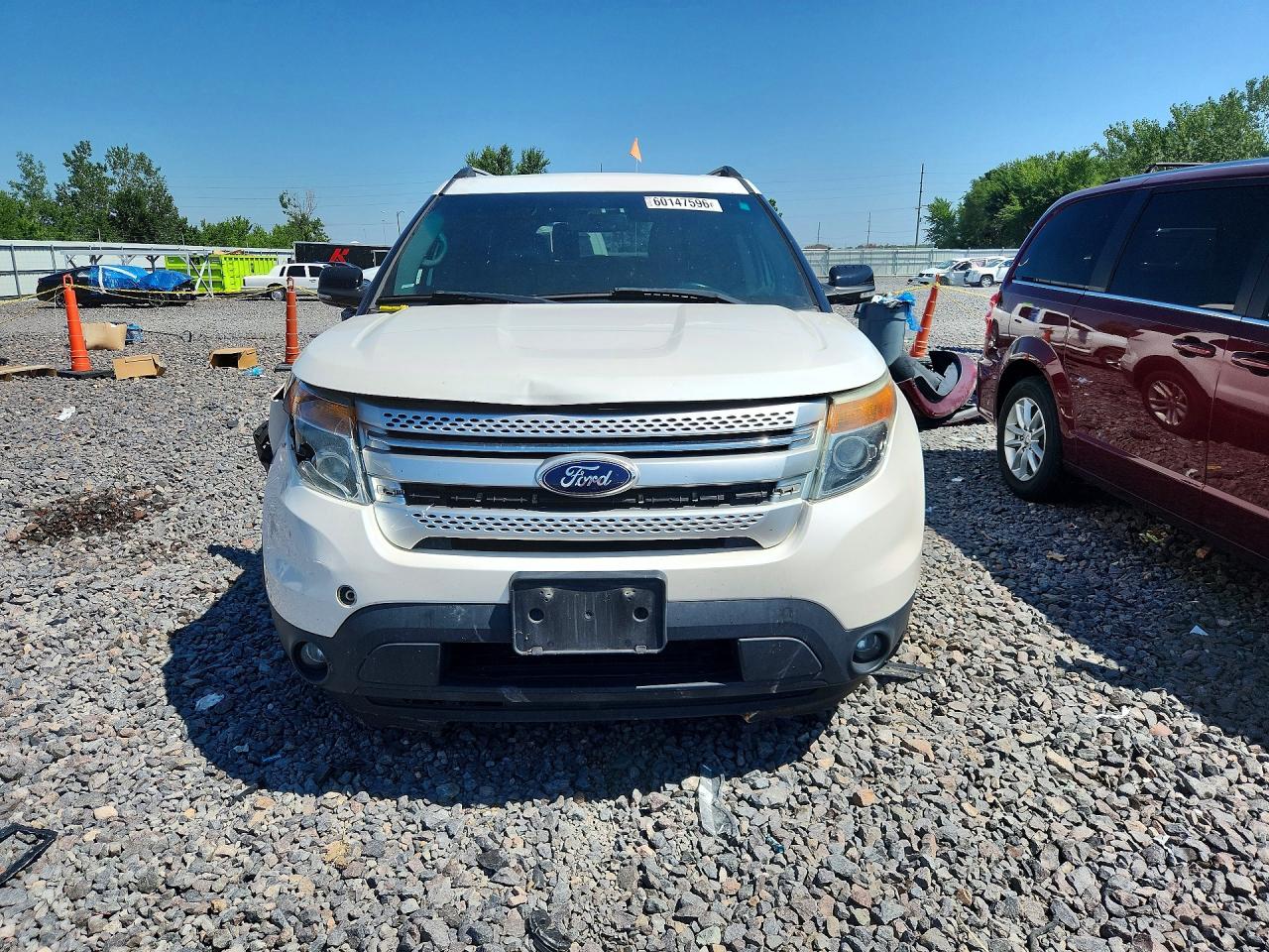 2015 Ford Explorer Xlt White vin: 1FM5K8D84FGC59388