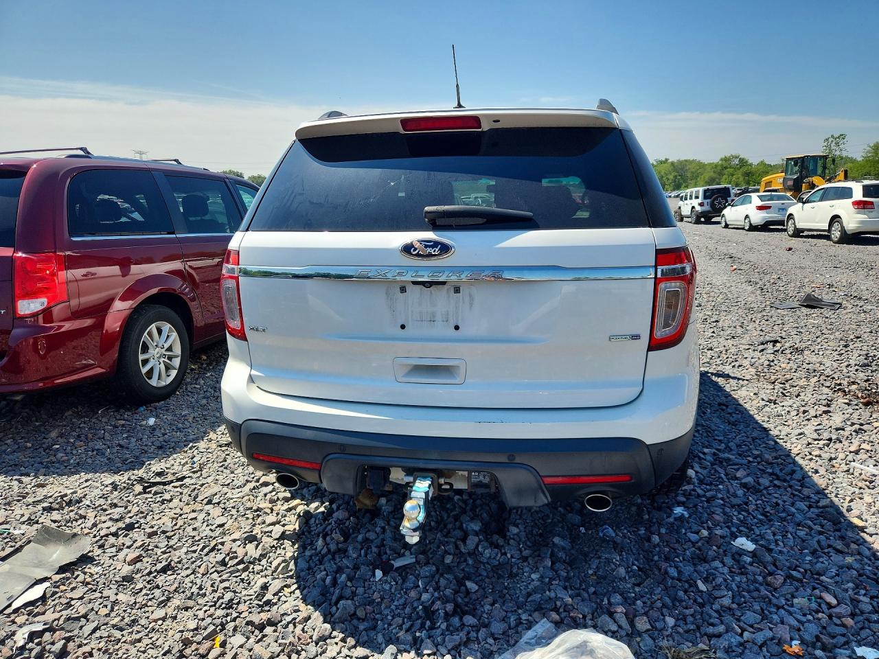 2015 Ford Explorer Xlt White vin: 1FM5K8D84FGC59388