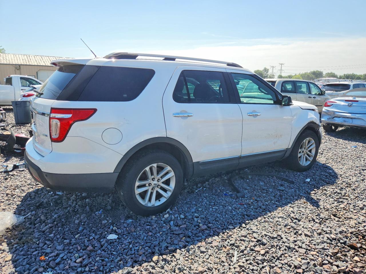 2015 Ford Explorer Xlt White vin: 1FM5K8D84FGC59388