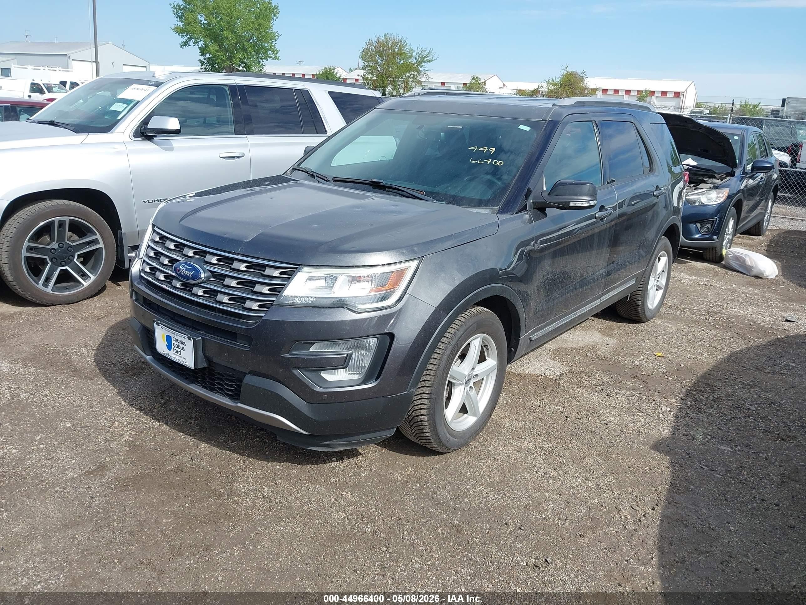 2017 Ford Explorer Xlt Серый vin: 1FM5K8D84HGC52668