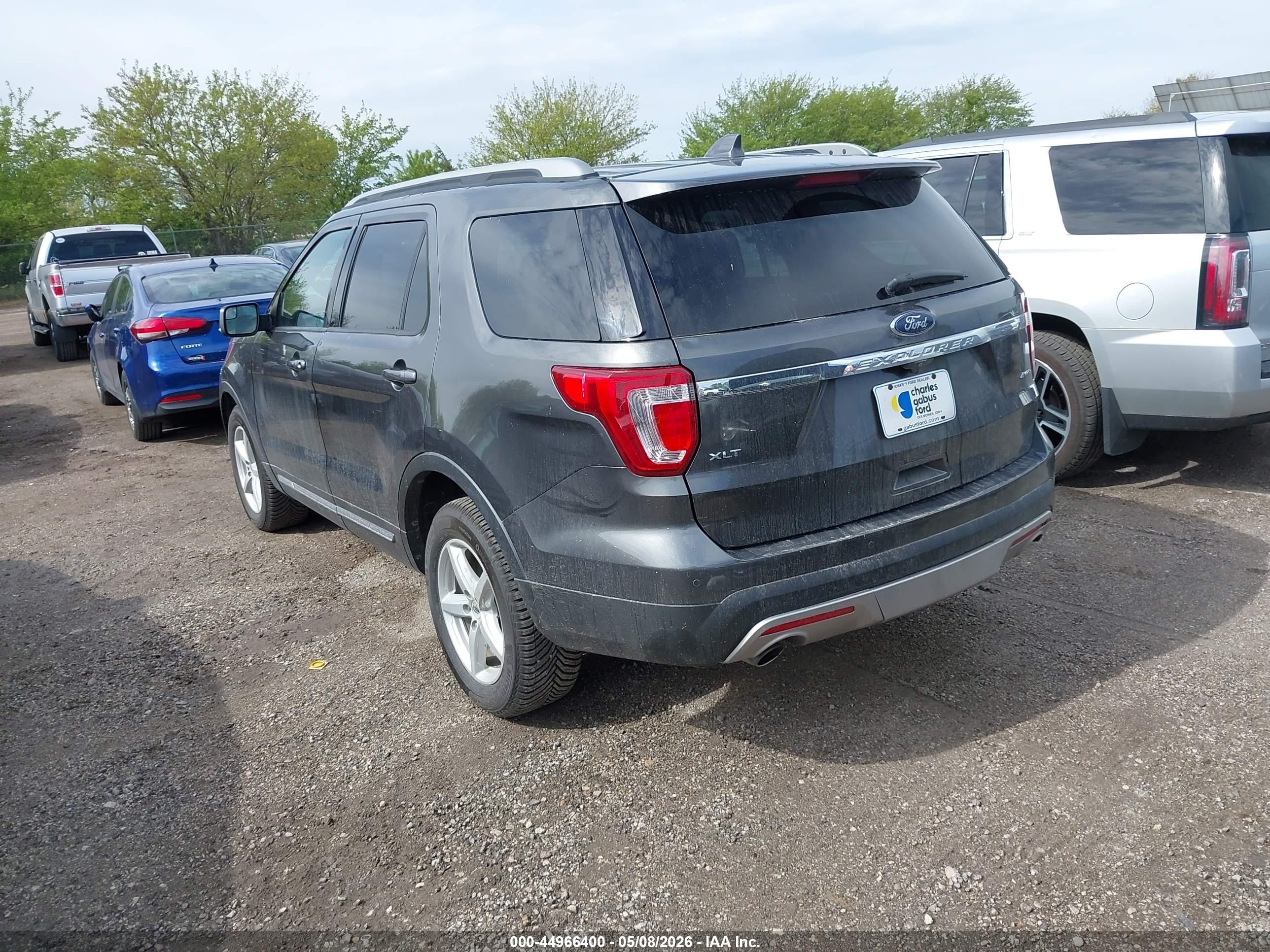 2017 Ford Explorer Xlt Серый vin: 1FM5K8D84HGC52668