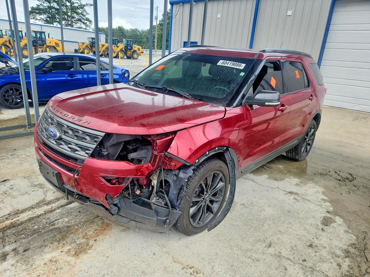 2019 Ford Explorer Xlt Red vin: 1FM5K8D84KGA68175