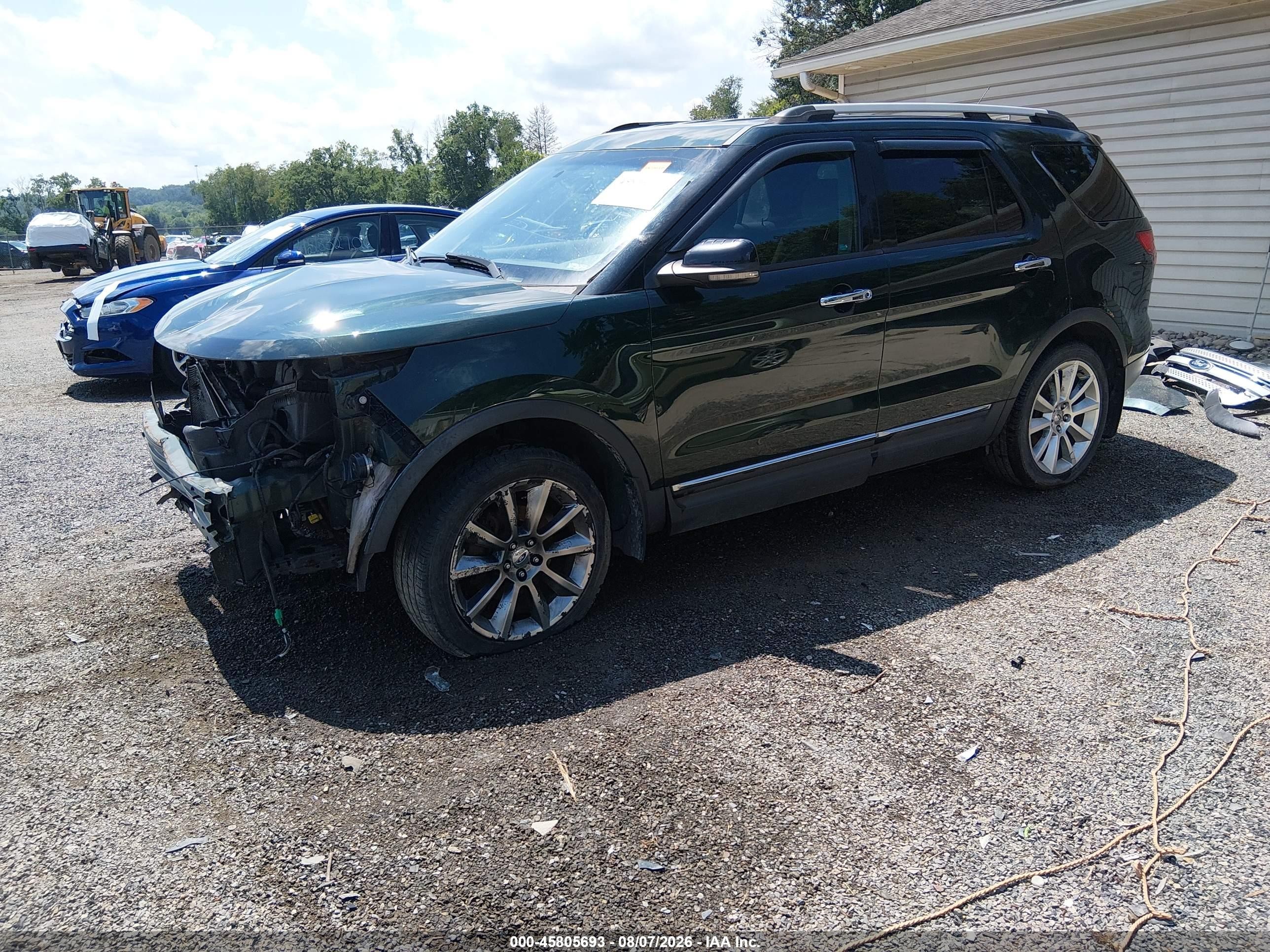 2013 Ford Explorer Xlt Green vin: 1FM5K8D85DGA29744