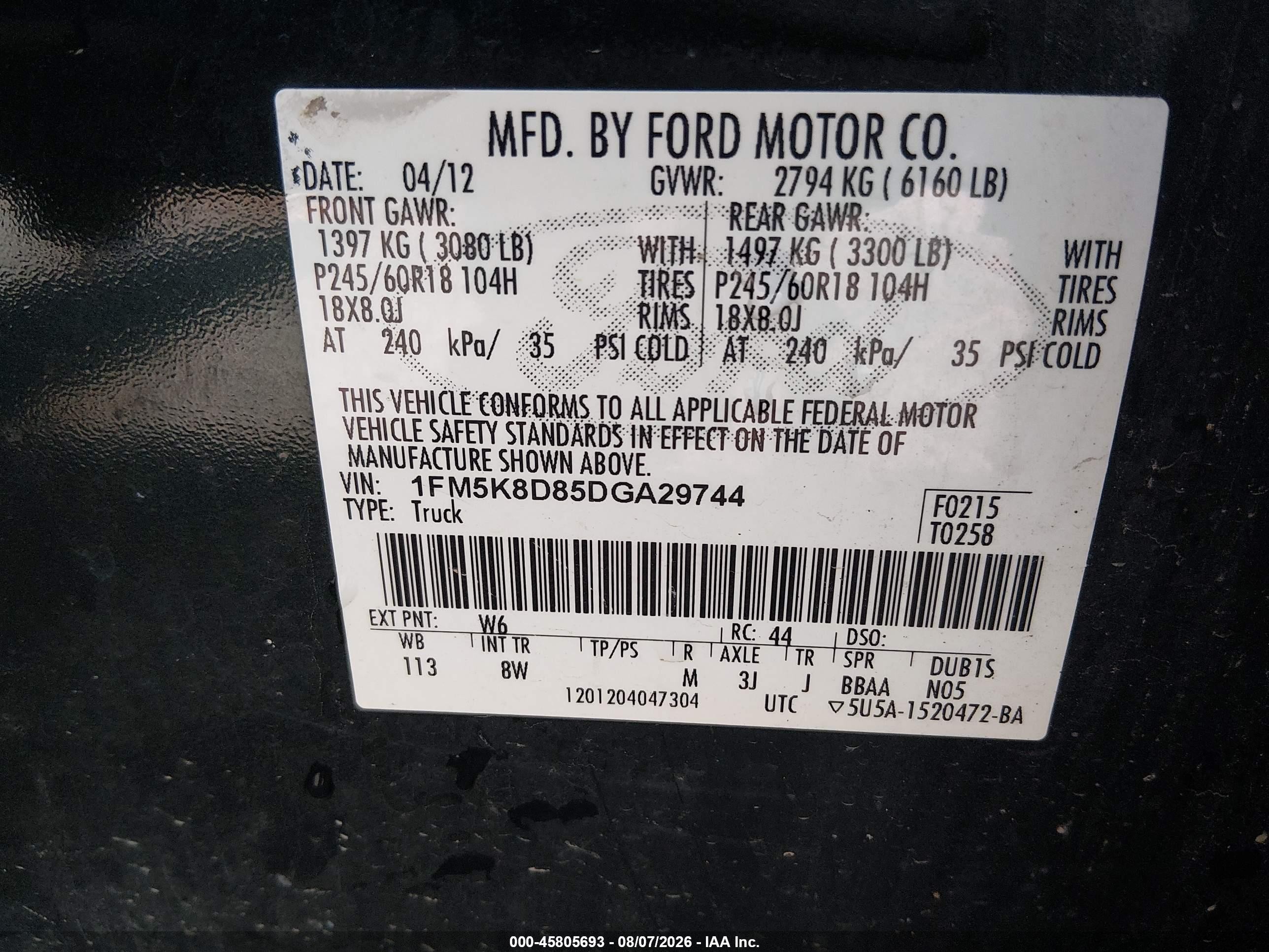 2013 Ford Explorer Xlt Green vin: 1FM5K8D85DGA29744