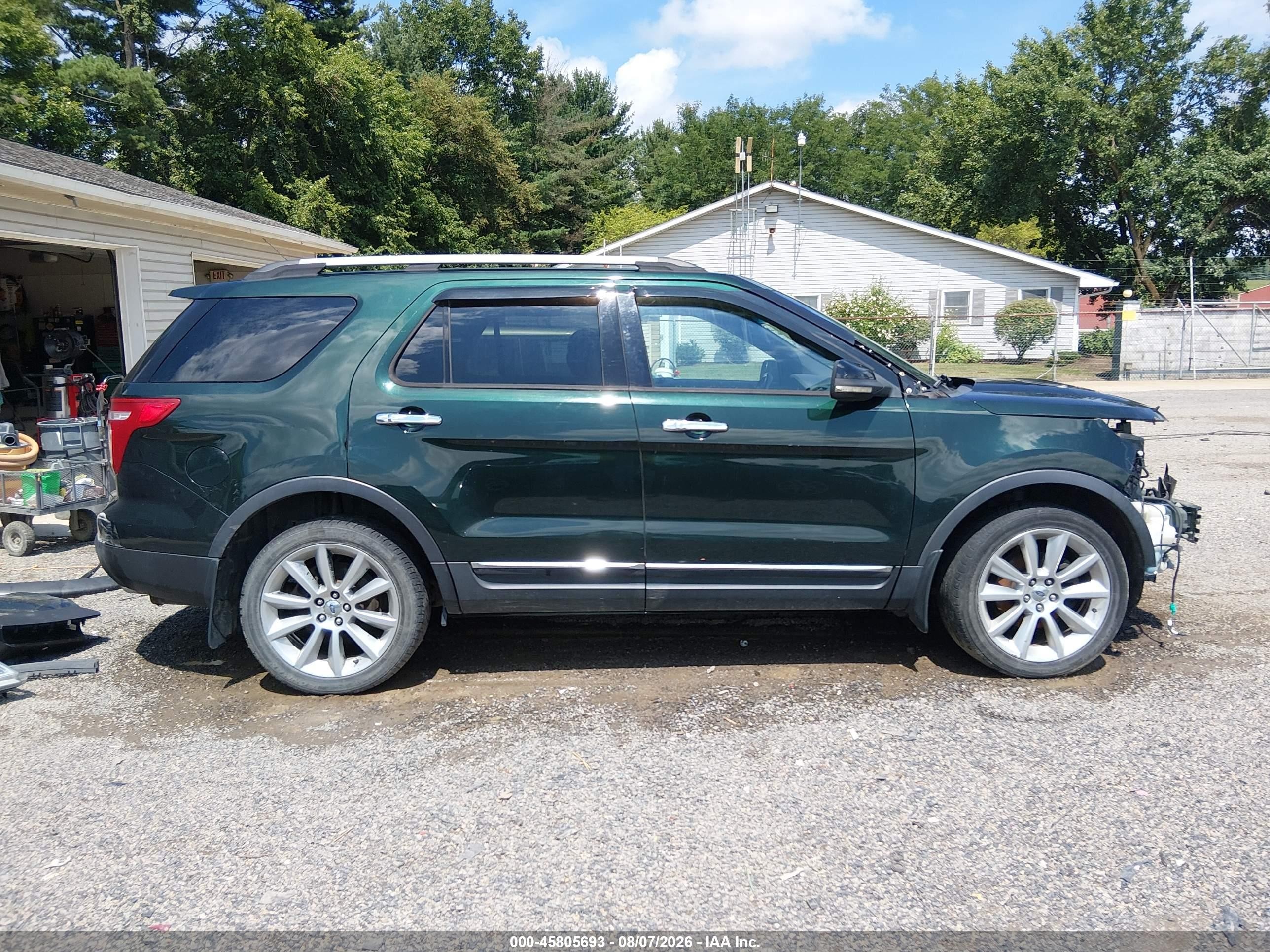 2013 Ford Explorer Xlt Green vin: 1FM5K8D85DGA29744