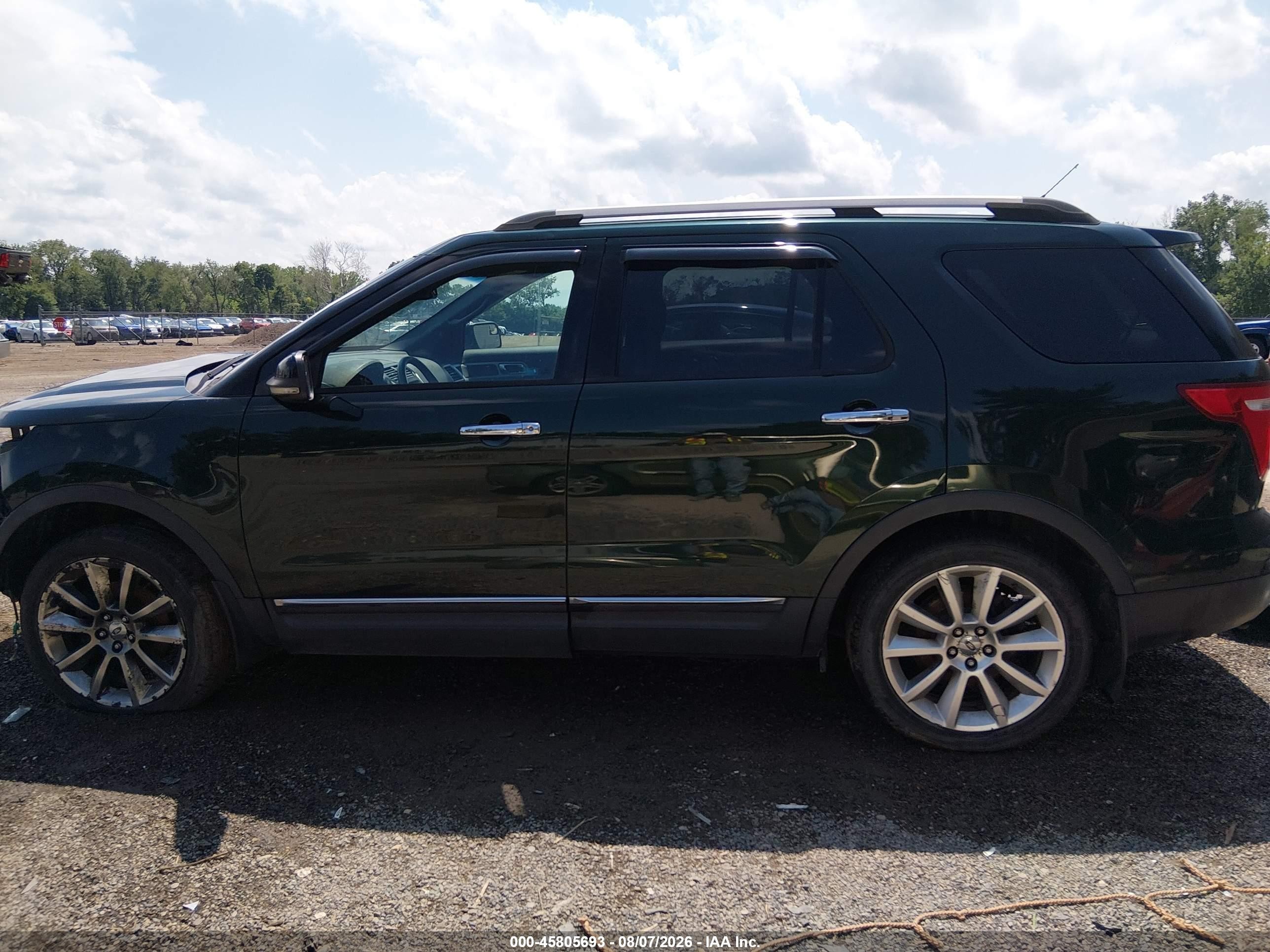 2013 Ford Explorer Xlt Green vin: 1FM5K8D85DGA29744