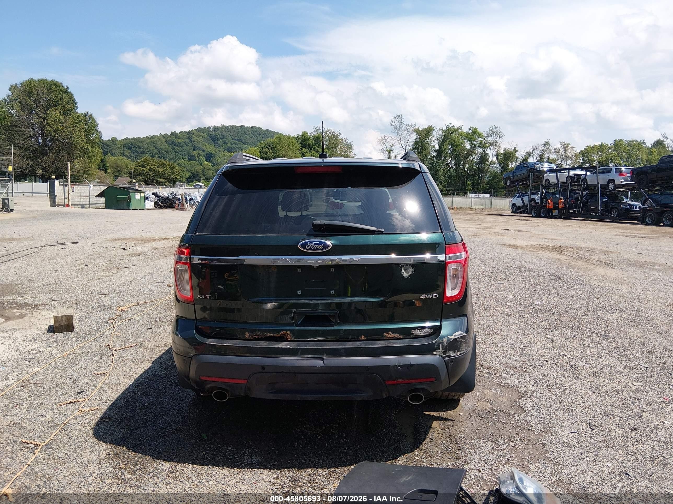 2013 Ford Explorer Xlt Green vin: 1FM5K8D85DGA29744