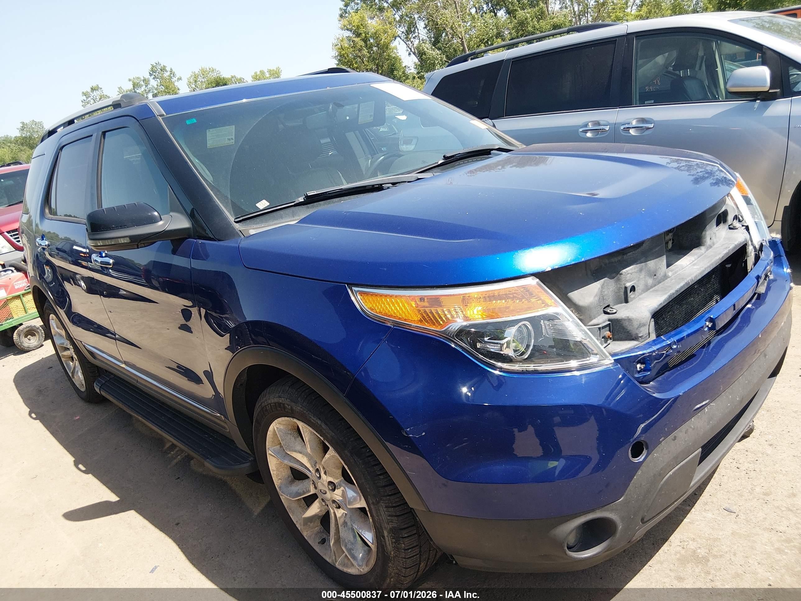 2013 Ford Explorer Xlt Blue vin: 1FM5K8D85DGA40873
